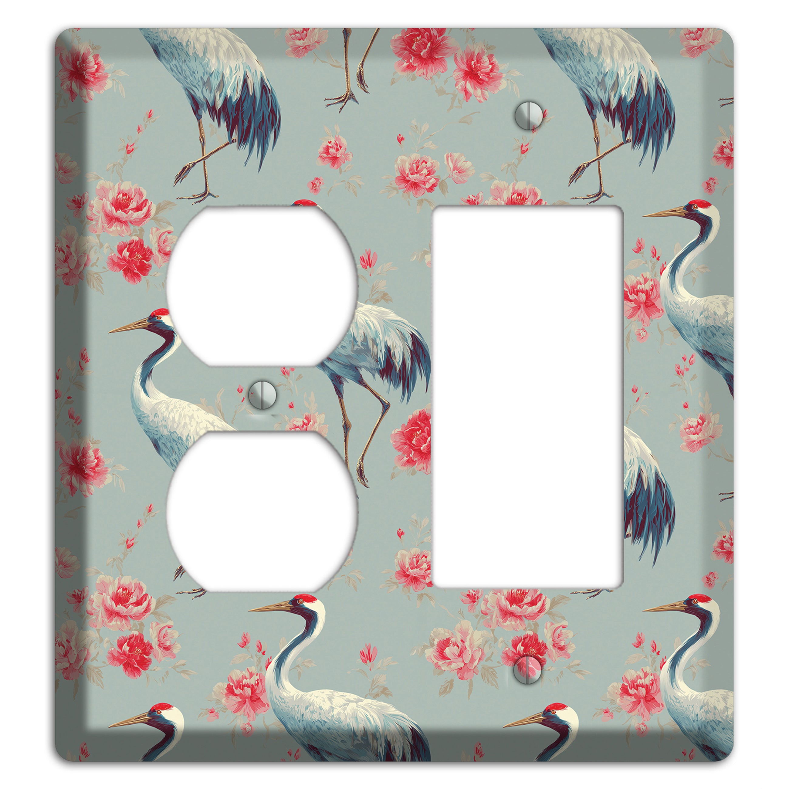 Rose Mist Vigil Duplex / Rocker Wallplate