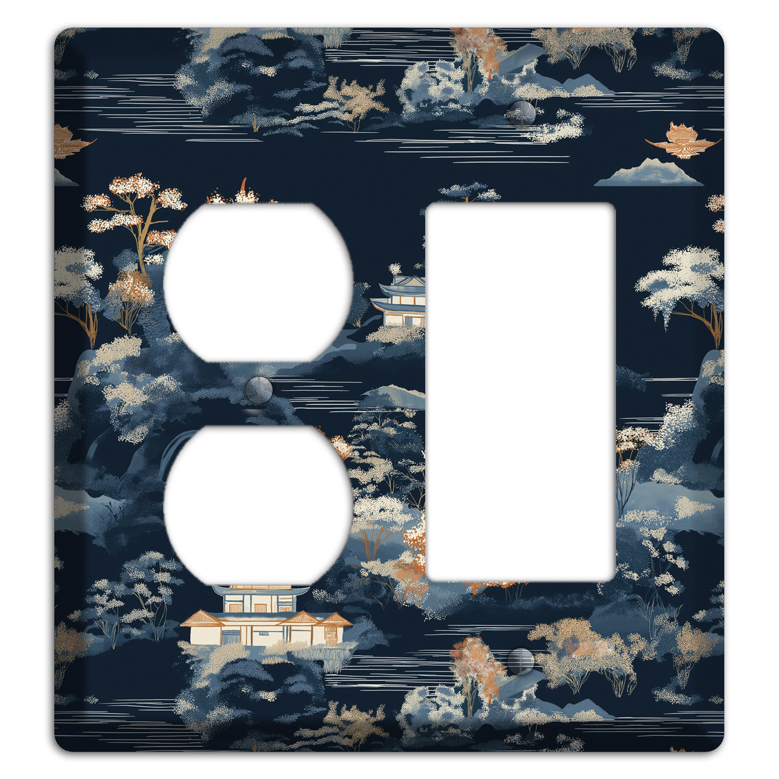 Jade Lantern Dusk Duplex / Rocker Wallplate