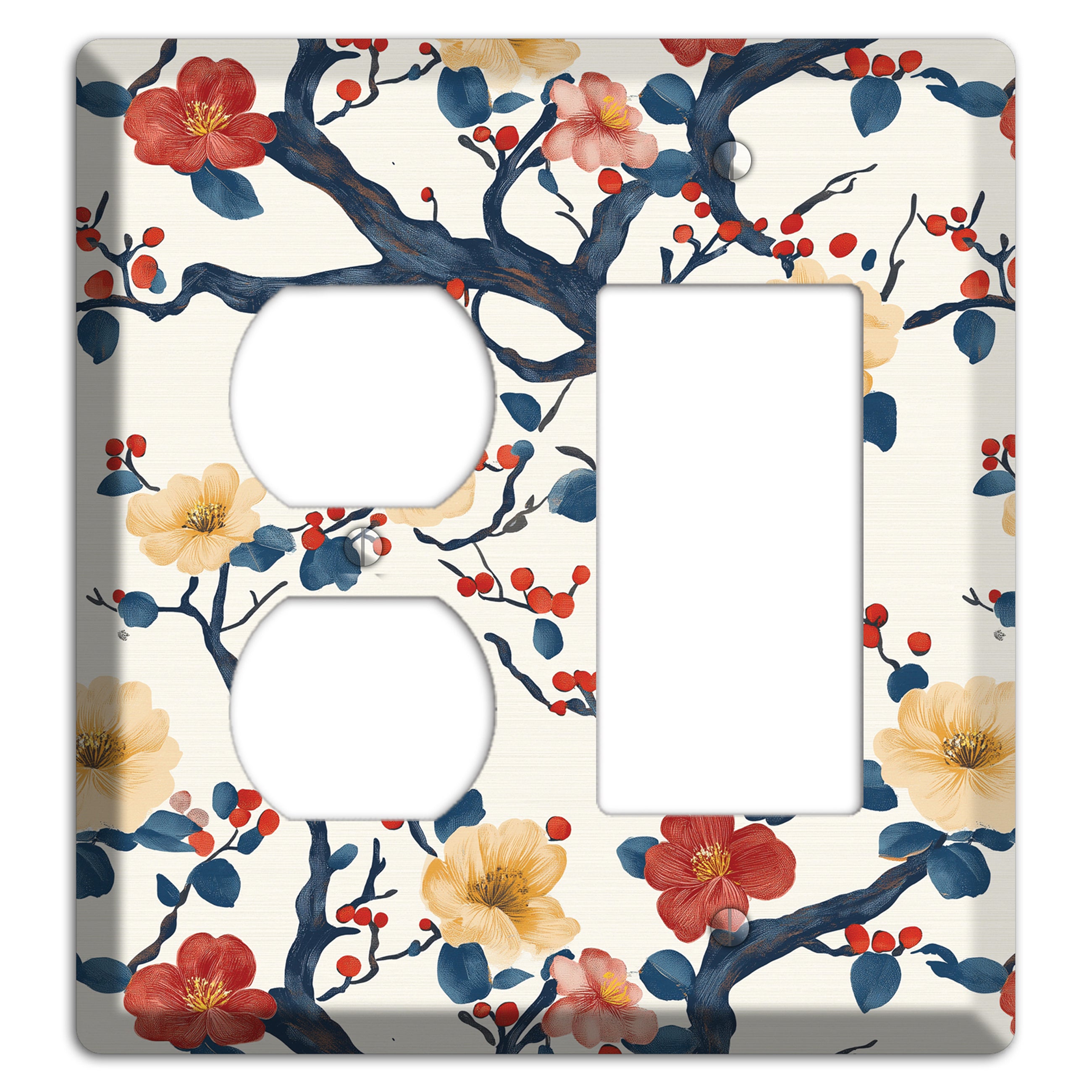 Berry Branch Reverie Duplex / Rocker Wallplate