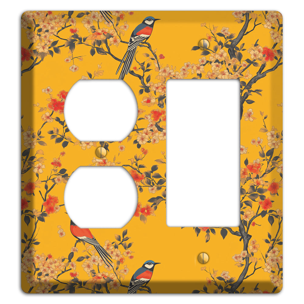Blossom & Plume Duplex / Rocker Wallplate