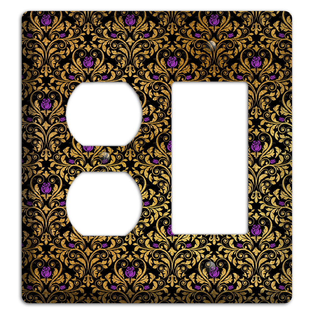 Gilded Masquerade Duplex / Rocker Wallplate