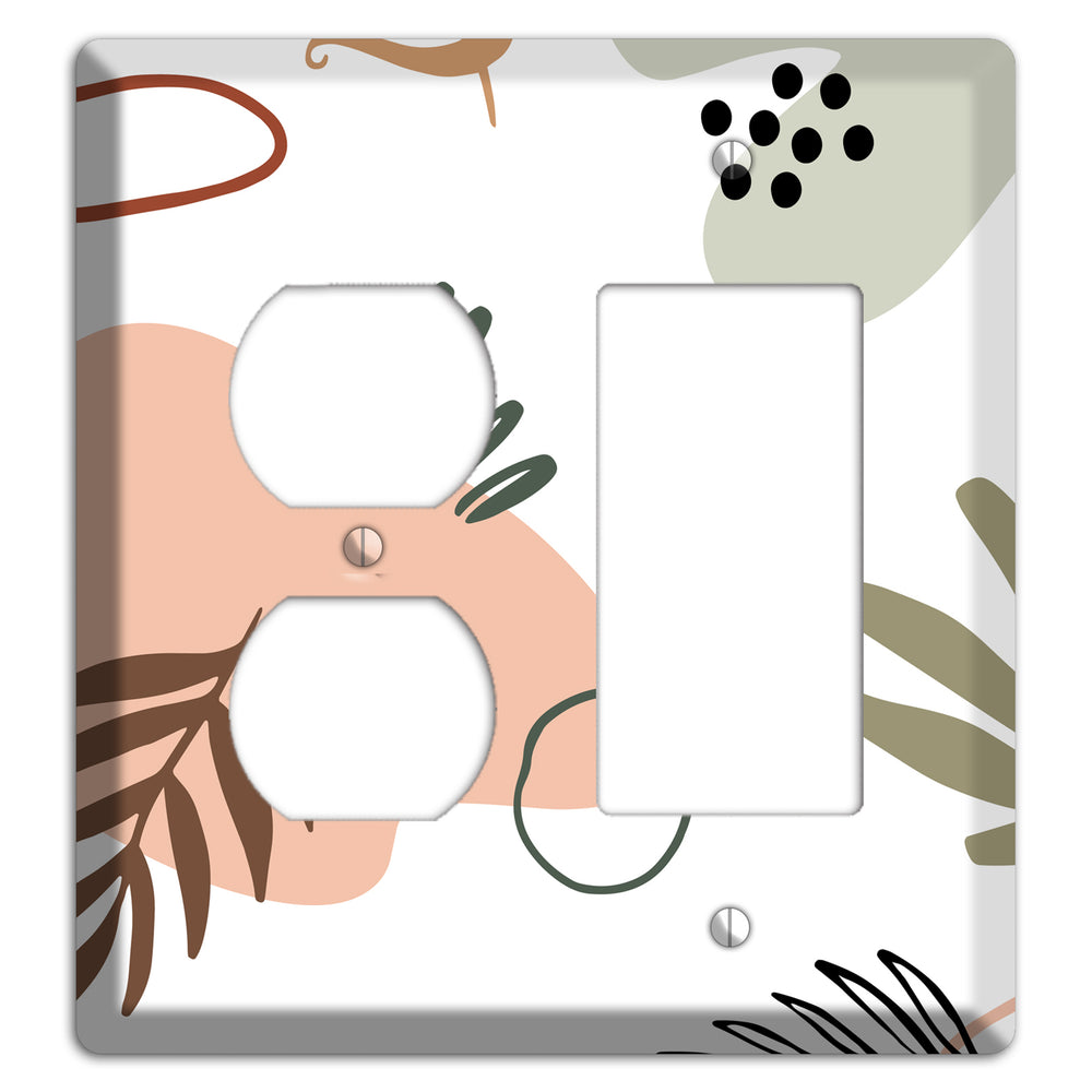Botanical Scatter Duplex / Rocker Wallplate