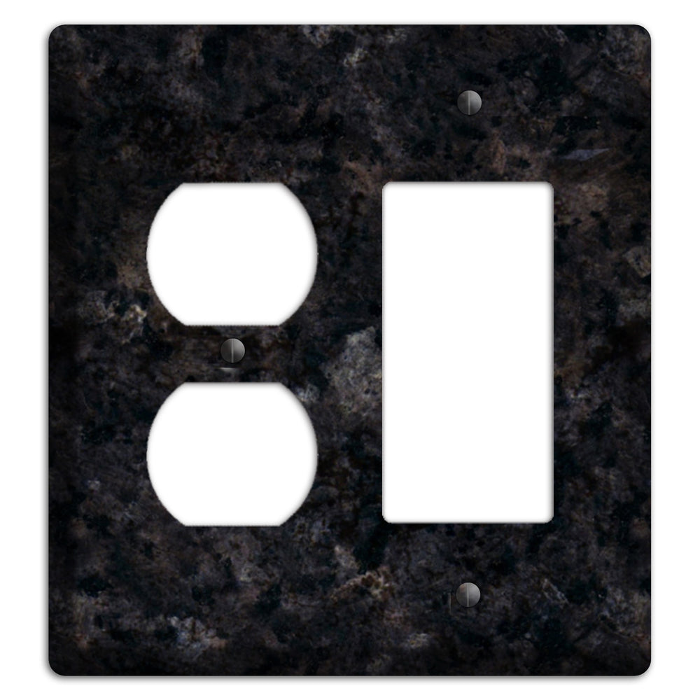 Ubatuba Granite Duplex / Rocker Wallplate