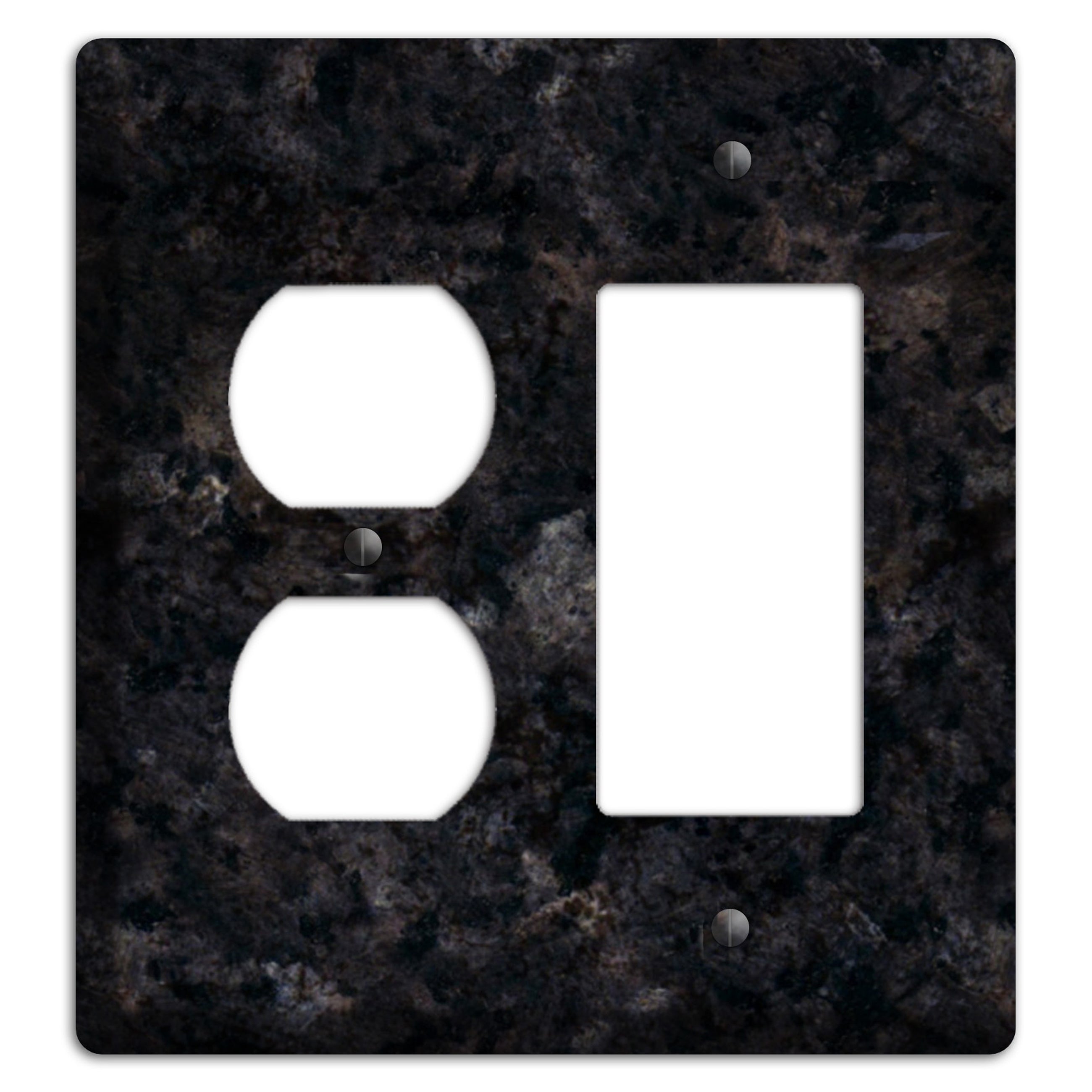Ubatuba Granite Duplex / Rocker Wallplate