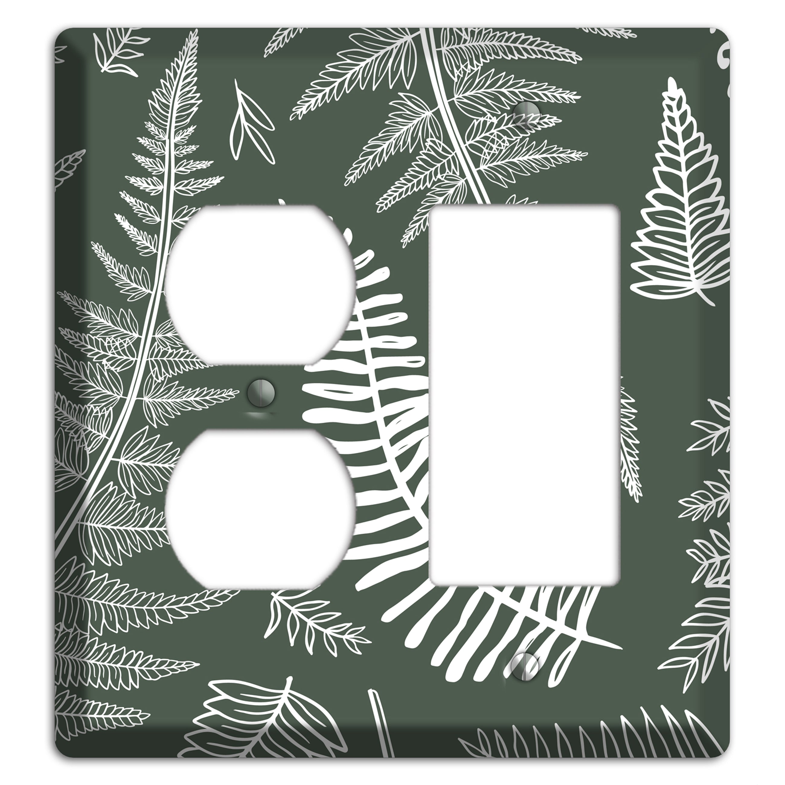 Forest Floor Etching Duplex / Rocker Wallplate