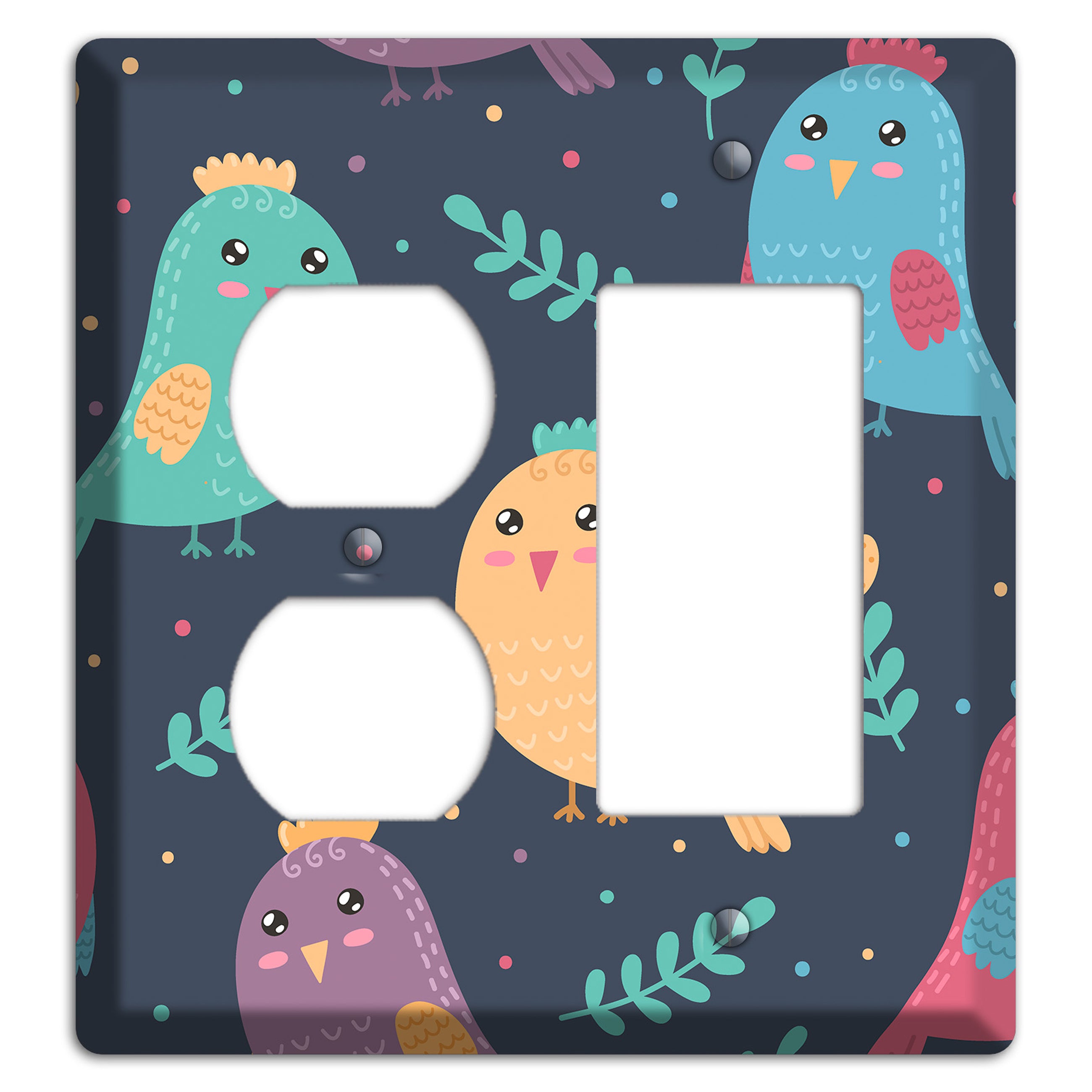 Jungle Giggles (Dark) Duplex / Rocker Wallplate