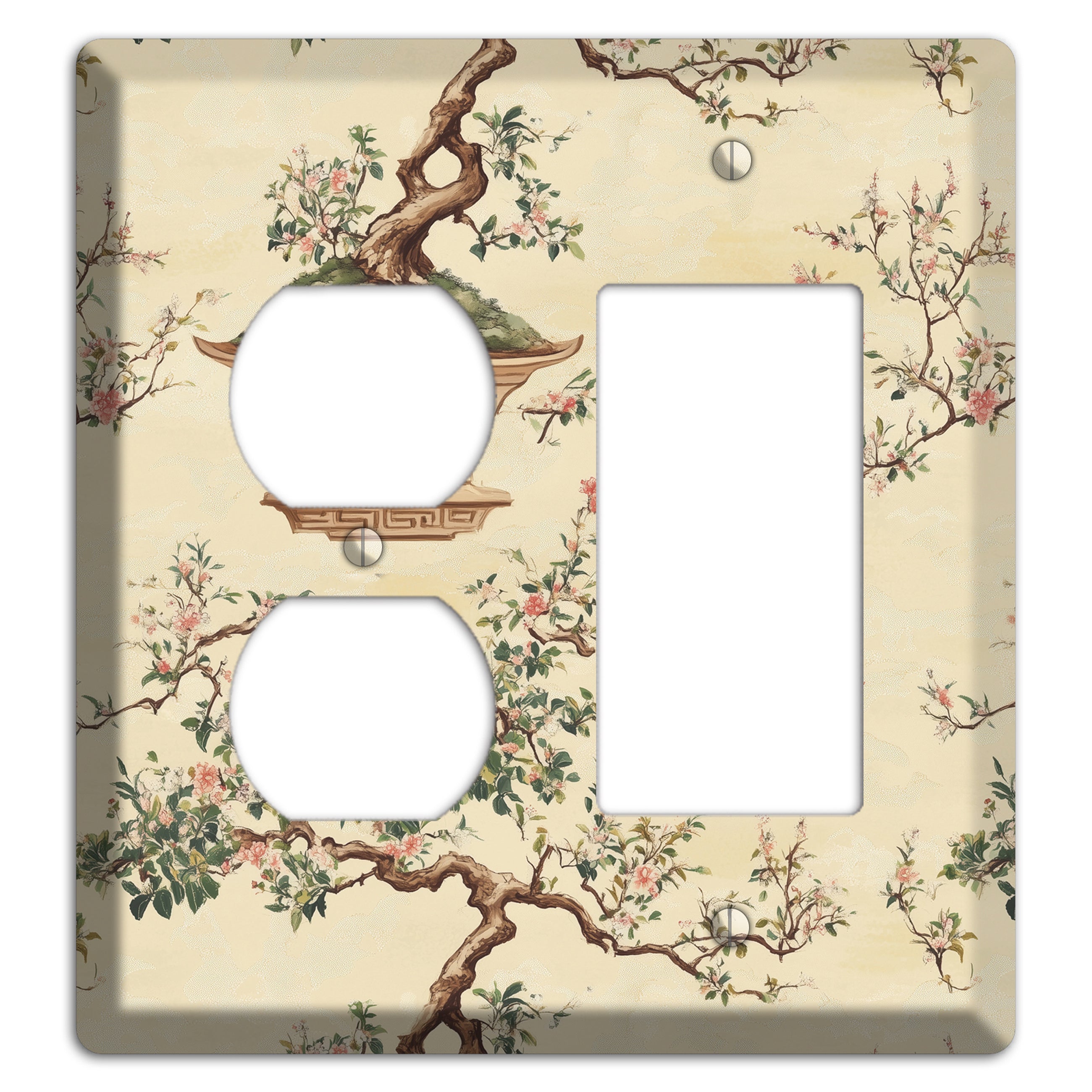 Bonsai & Blossom Duplex / Rocker Wallplate