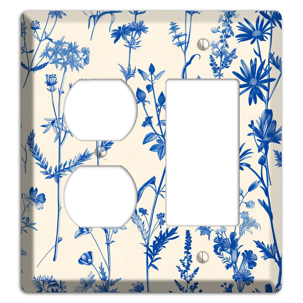 Meadow in Ink Duplex / Rocker Wallplate