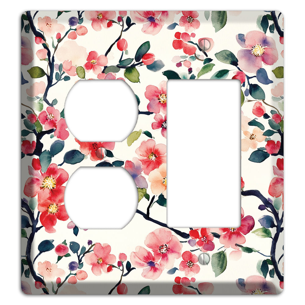 Blossom & Bough Duplex / Rocker Wallplate