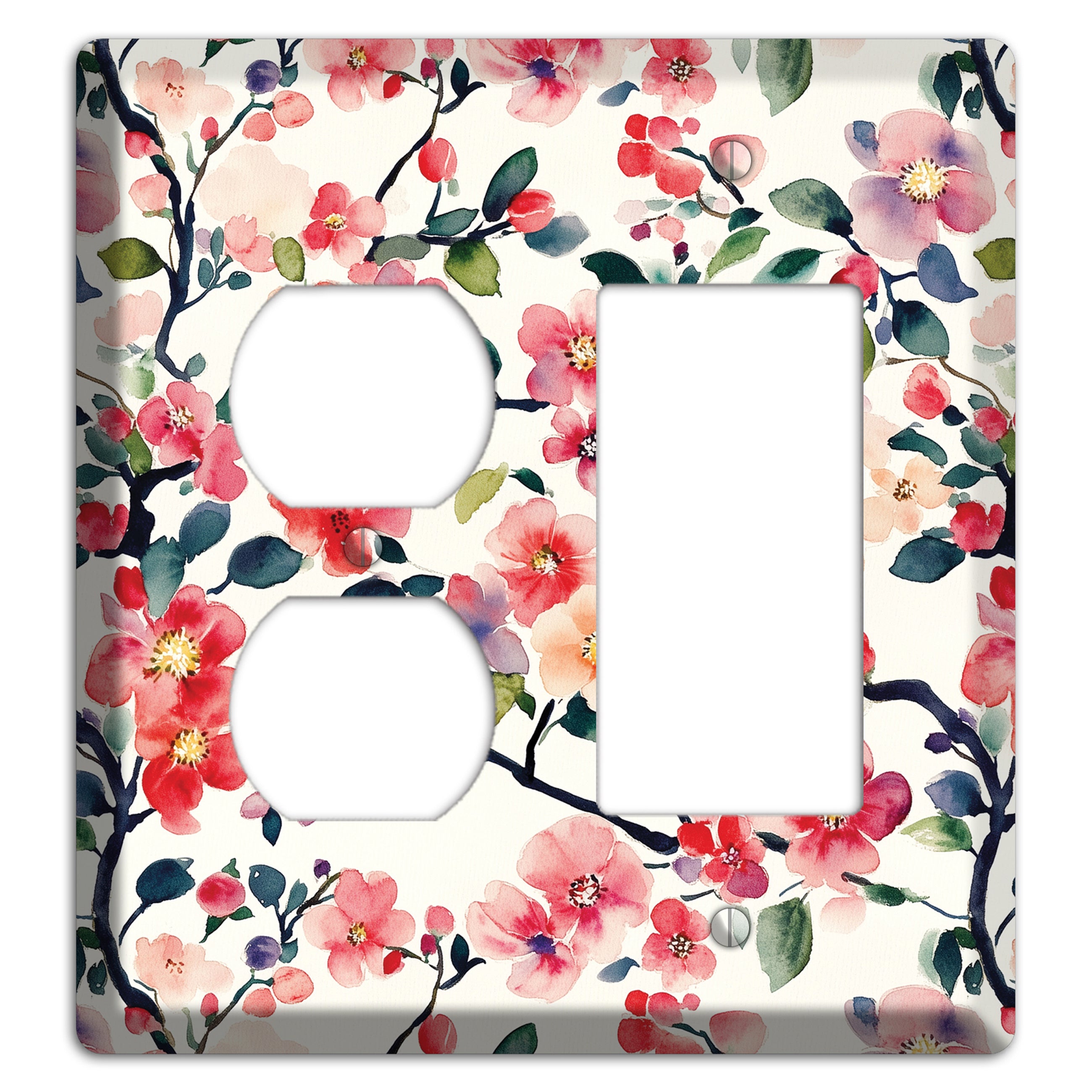 Blossom & Bough Duplex / Rocker Wallplate