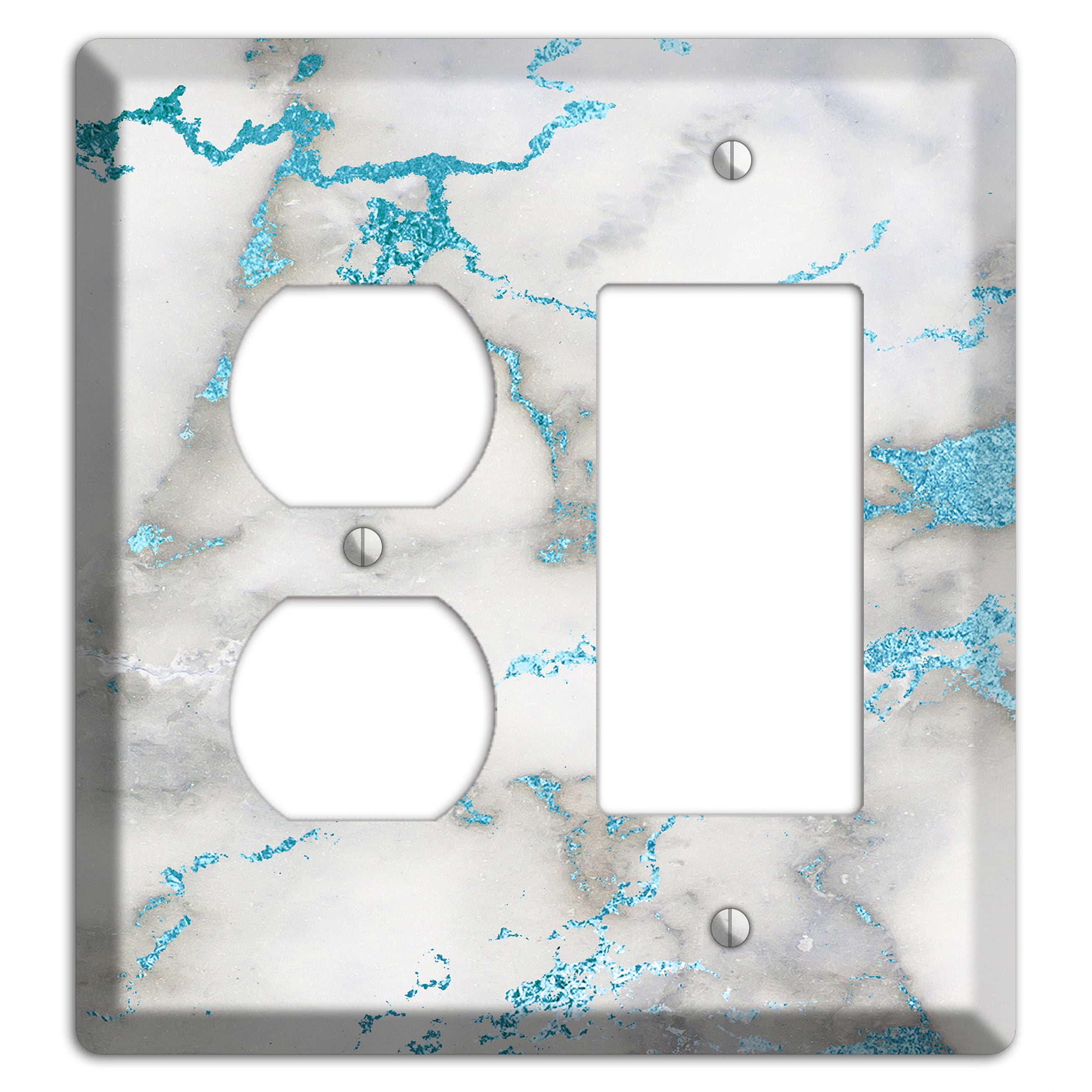 Gumbo Marble Duplex / Rocker Wallplate