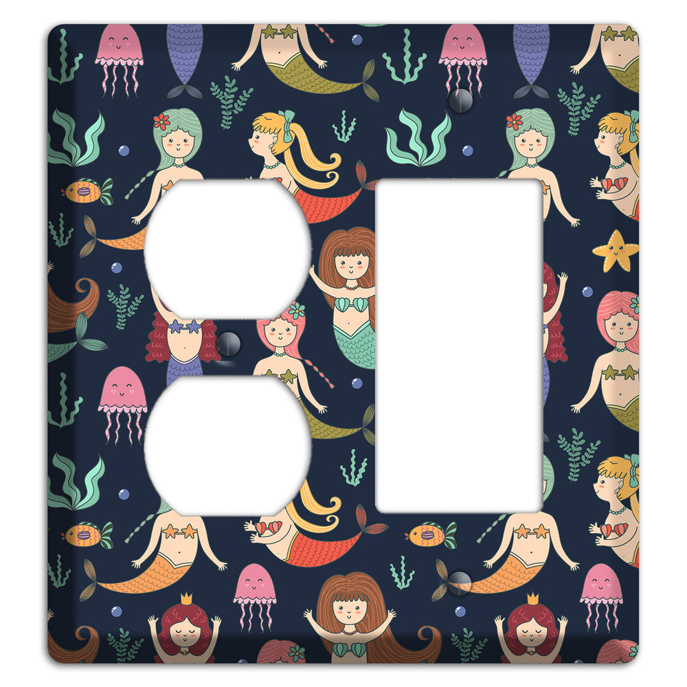 Mermaid Lagoon Party Duplex / Rocker Wallplate
