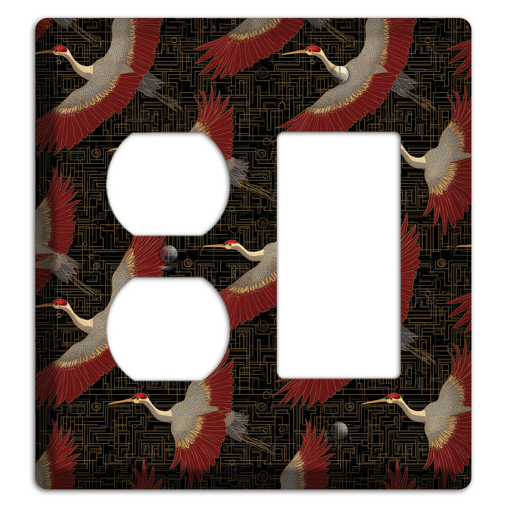 Scarlet Circuit Flight Duplex / Rocker Wallplate