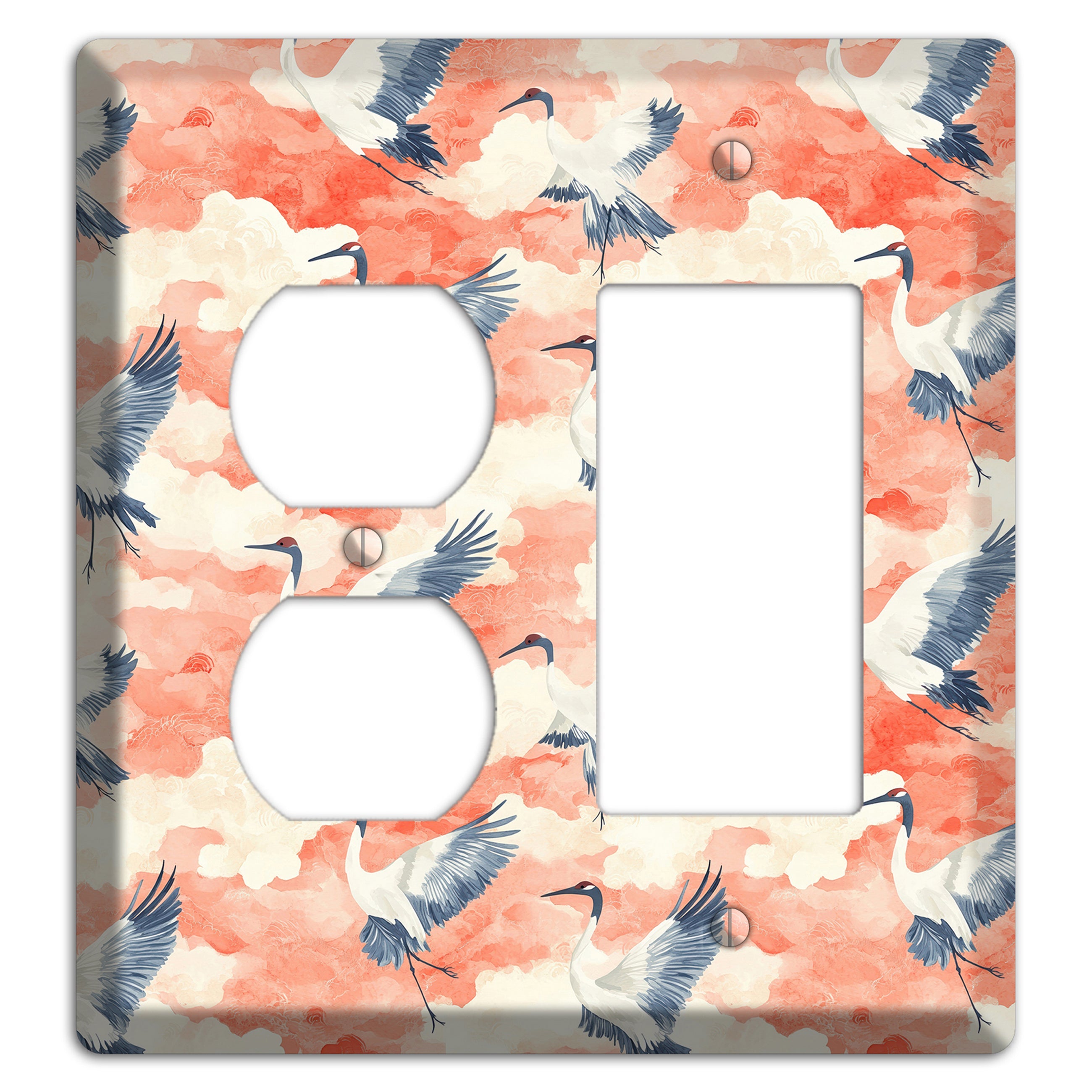 Coral Sky Migration Duplex / Rocker Wallplate