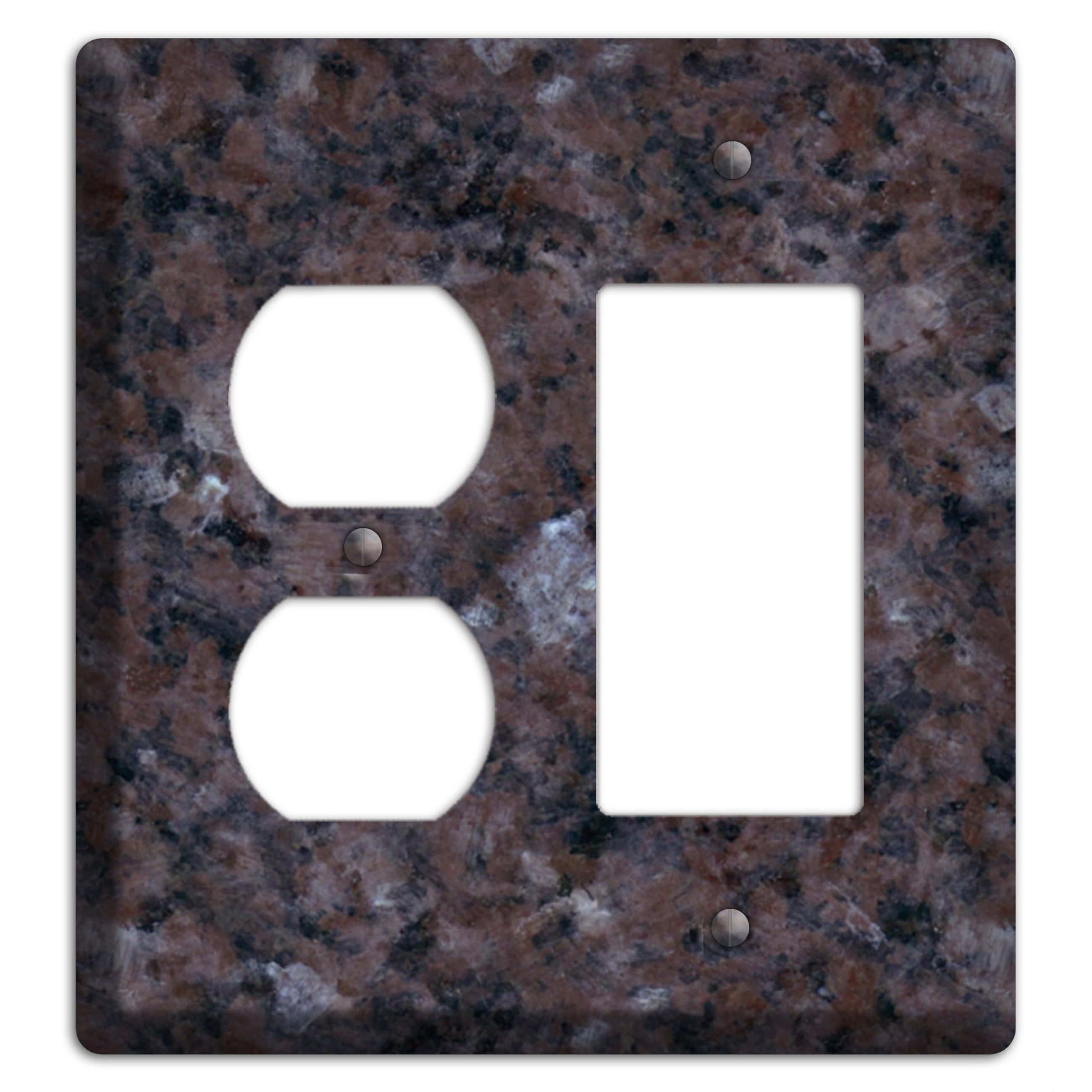 Tan Brown Granite Duplex / Rocker Wallplate