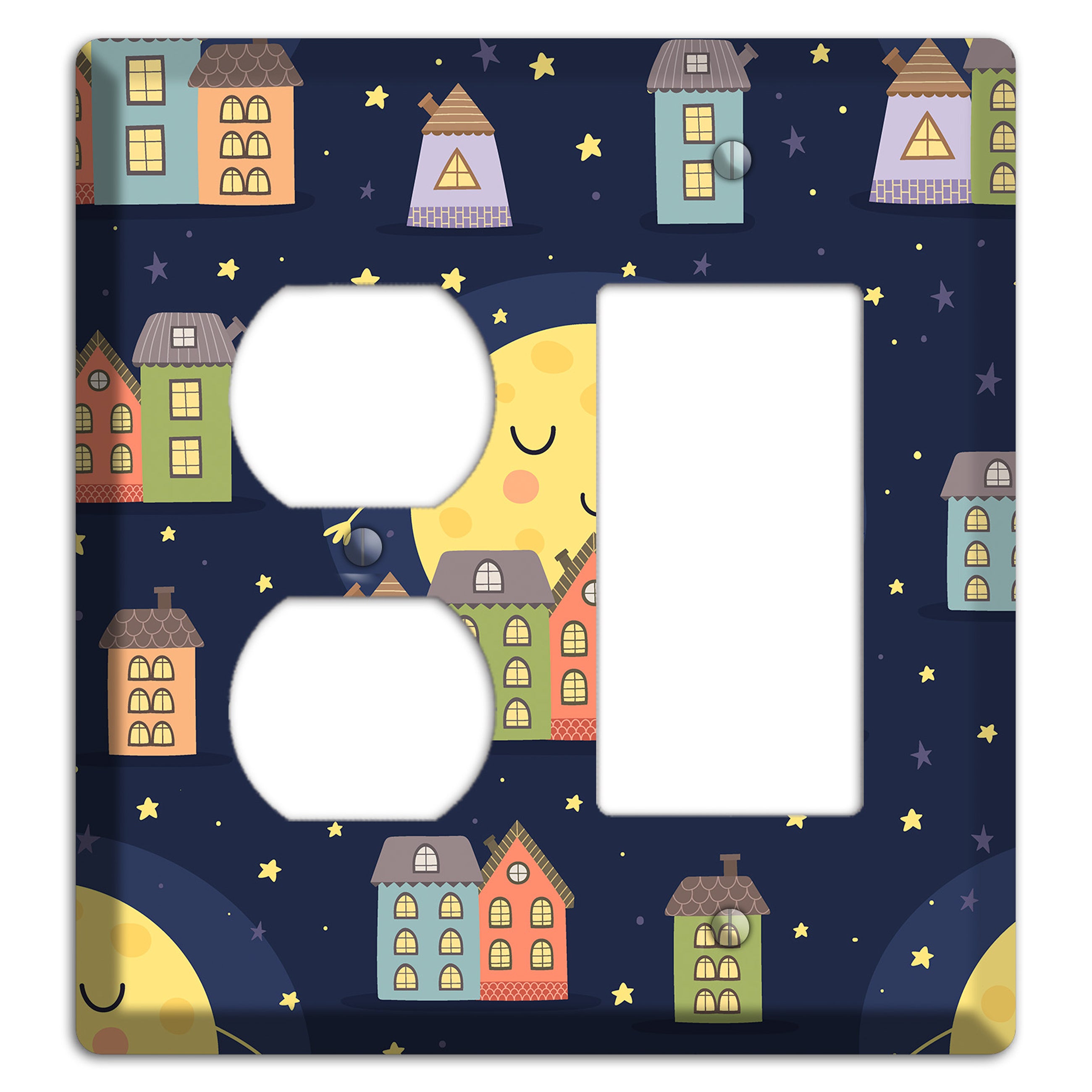 Sleepy Town Duplex / Rocker Wallplate