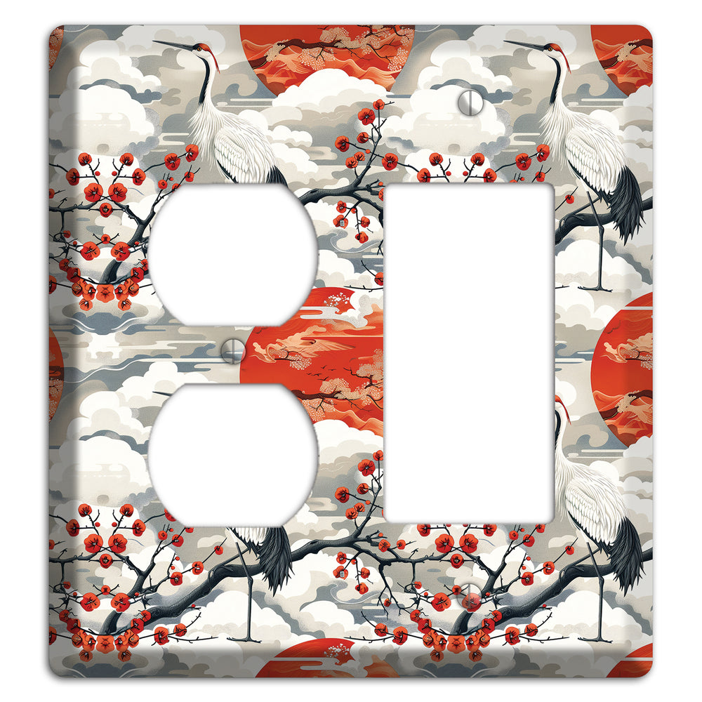 Vermillion Sun Rising Duplex / Rocker Wallplate