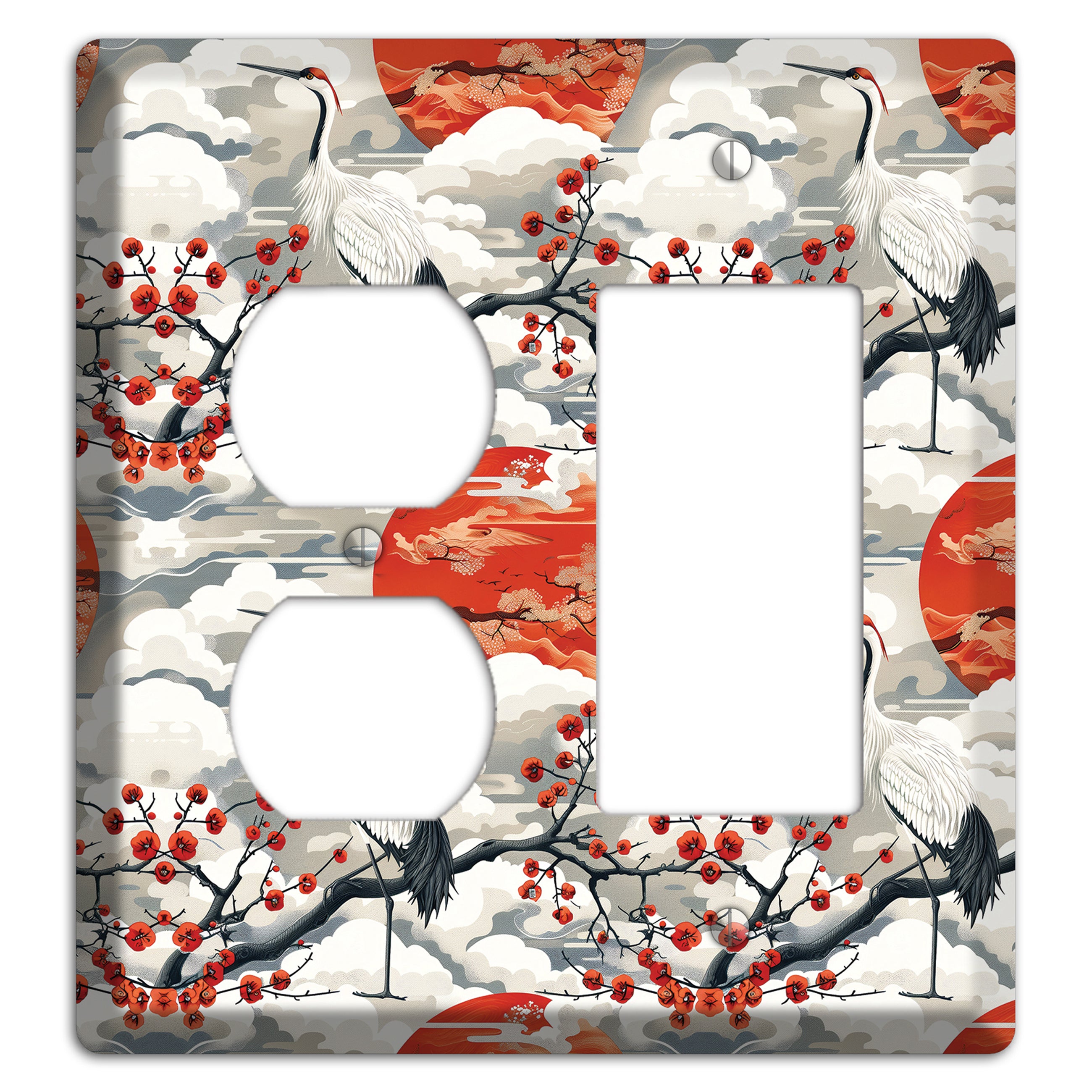 Vermillion Sun Rising Duplex / Rocker Wallplate
