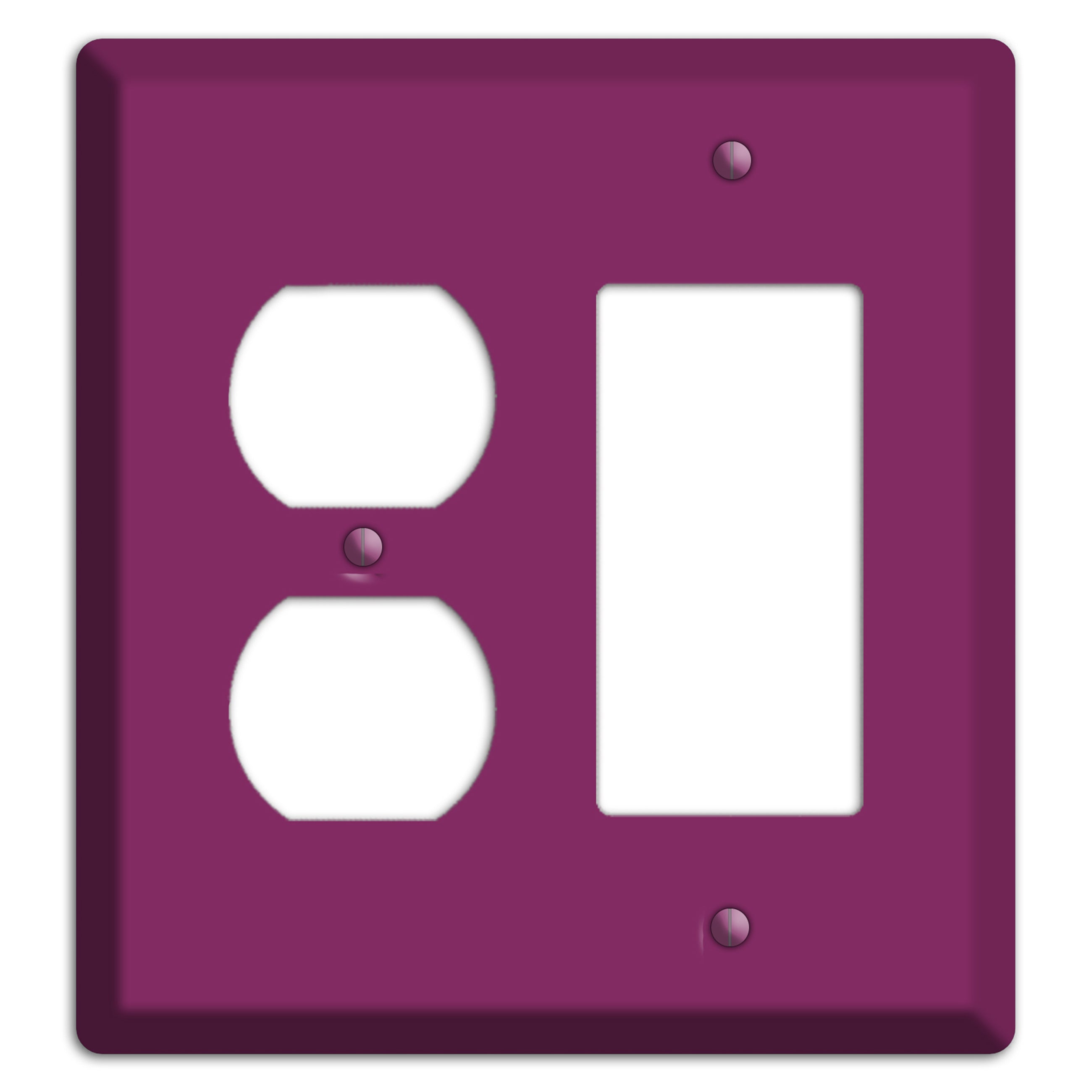 Baxter Plum Wine Duplex / Rocker Wallplate