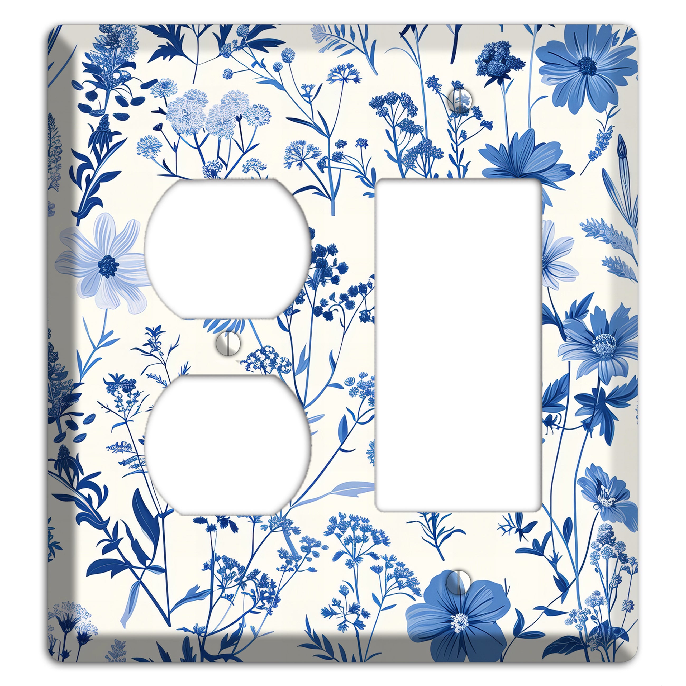 Meadow in Monochrome Duplex / Rocker Wallplate