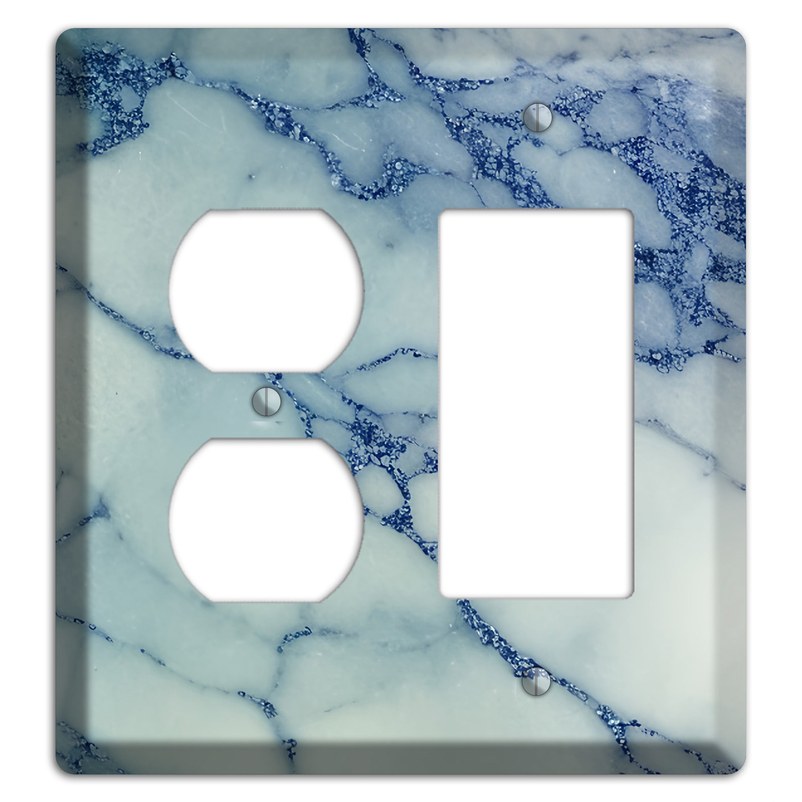 Opal marble Duplex / Rocker Wallplate