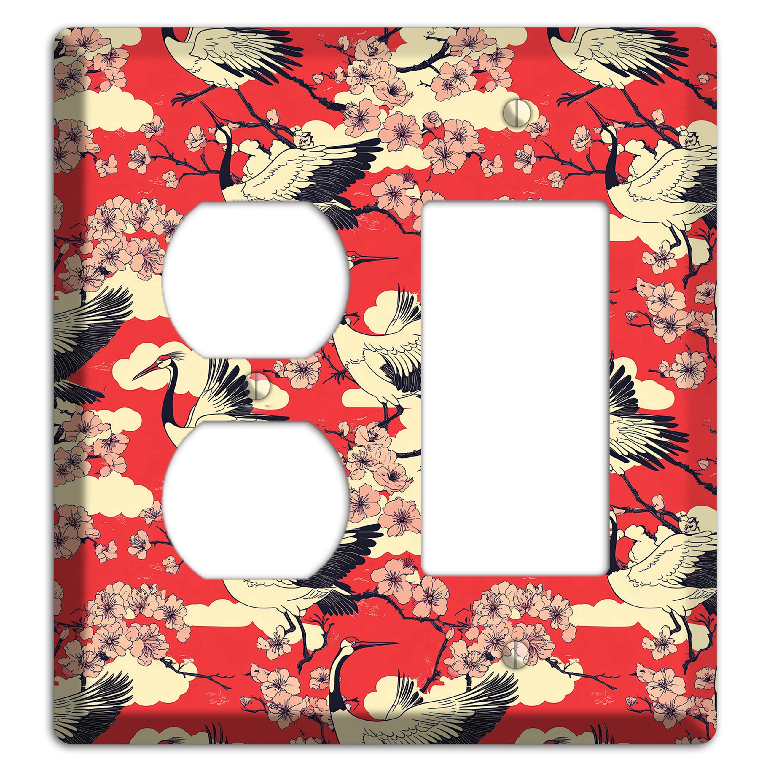 Crimson Blossom Ascent Duplex / Rocker Wallplate