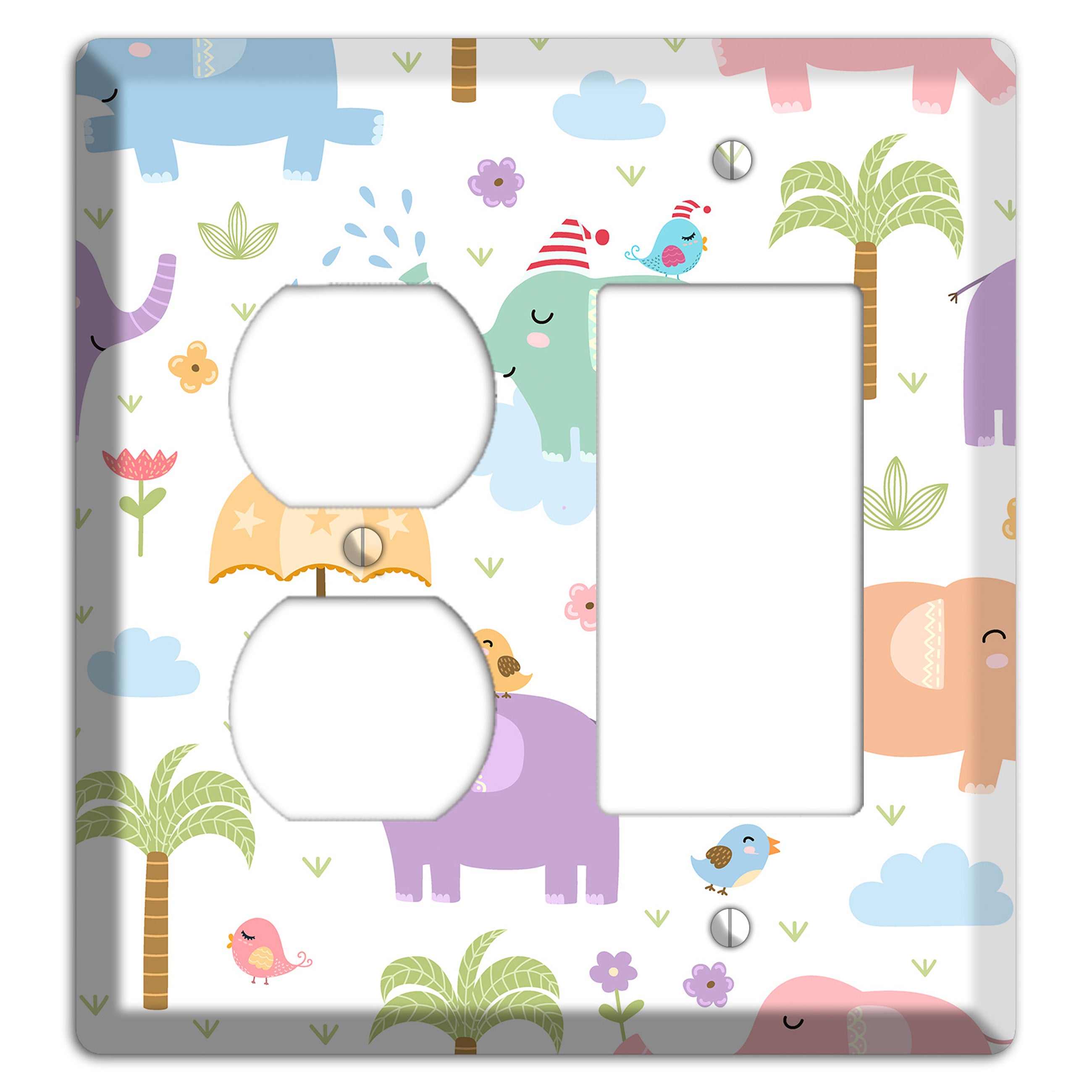 Elephant Dreams Duplex / Rocker Wallplate