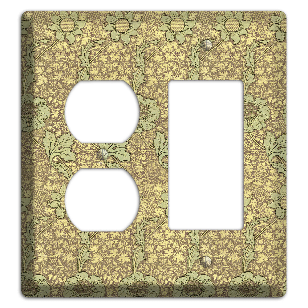 Wildflower Scroll Duplex / Rocker Wallplate