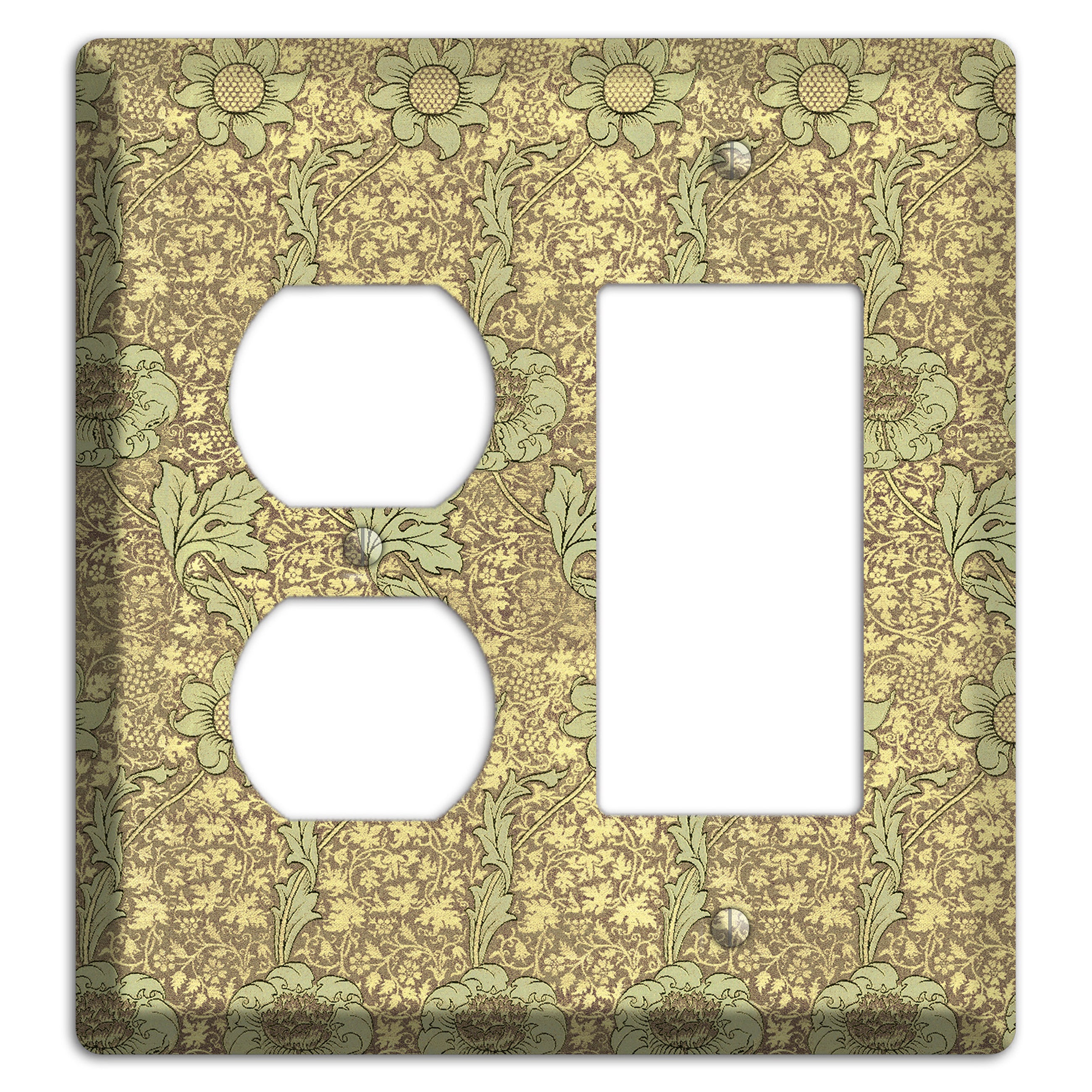 Wildflower Scroll Duplex / Rocker Wallplate