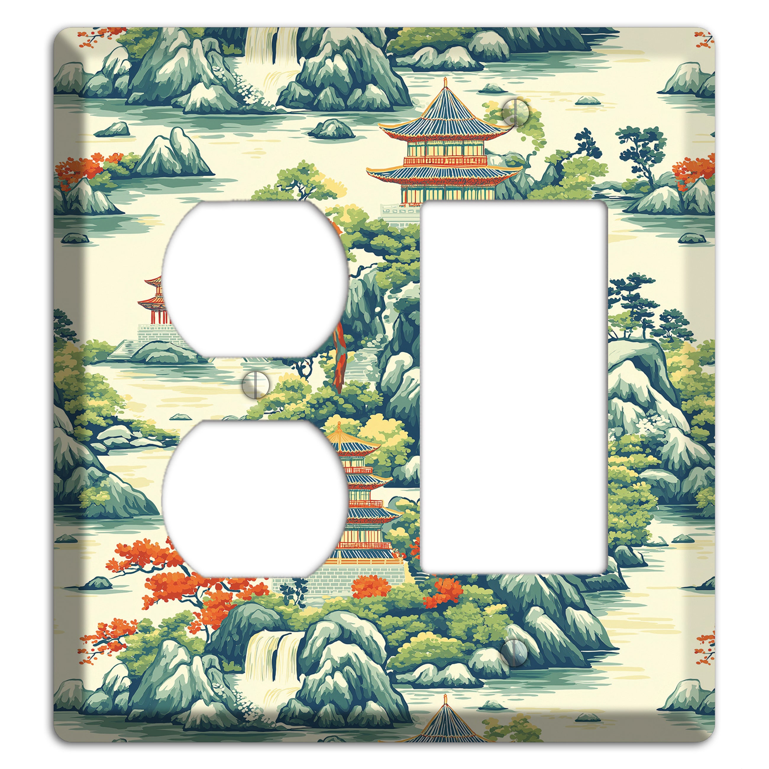 Cascade & Pagoda Duplex / Rocker Wallplate