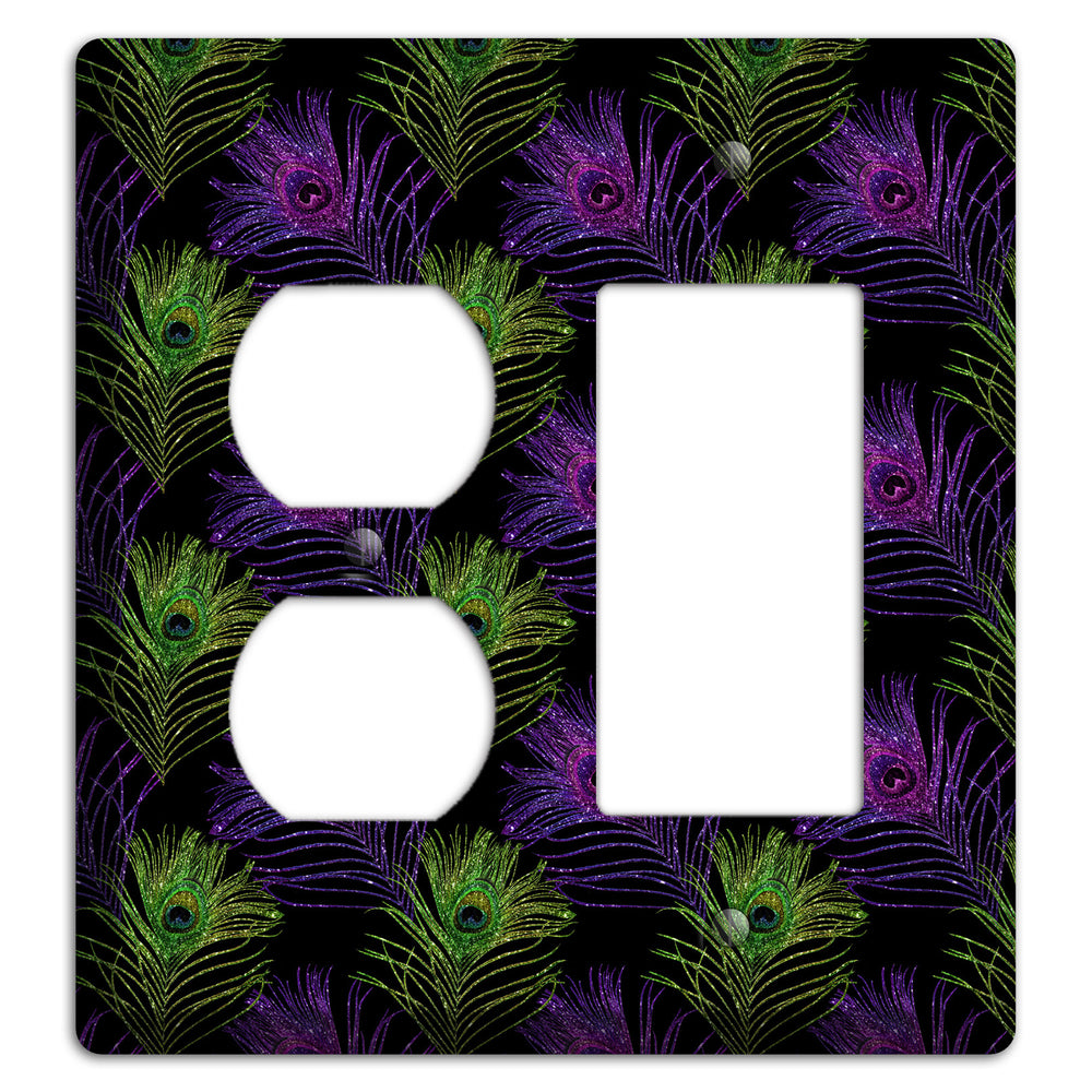 Feathers of the F√™te Duplex / Rocker Wallplate