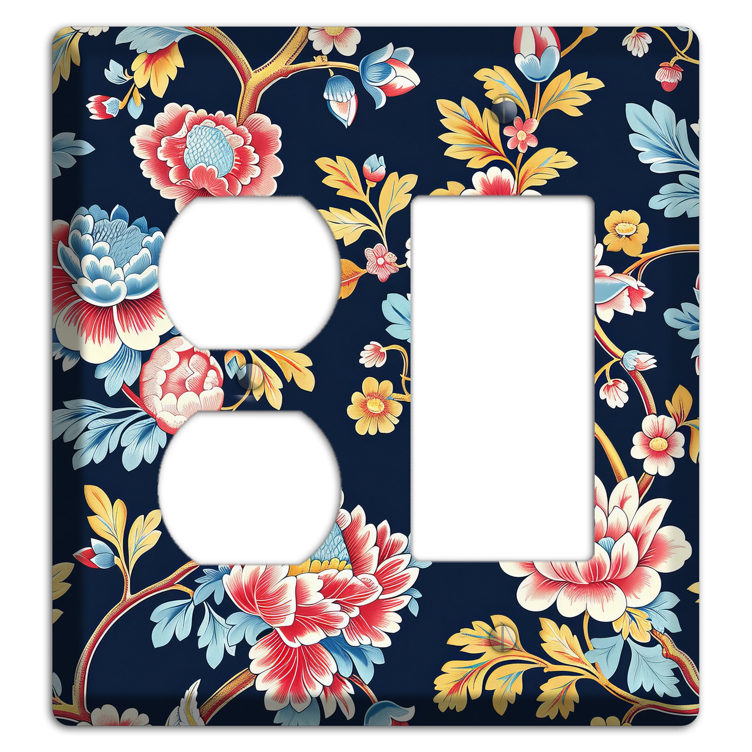 Midnight Garden Bloom Duplex / Rocker Wallplate