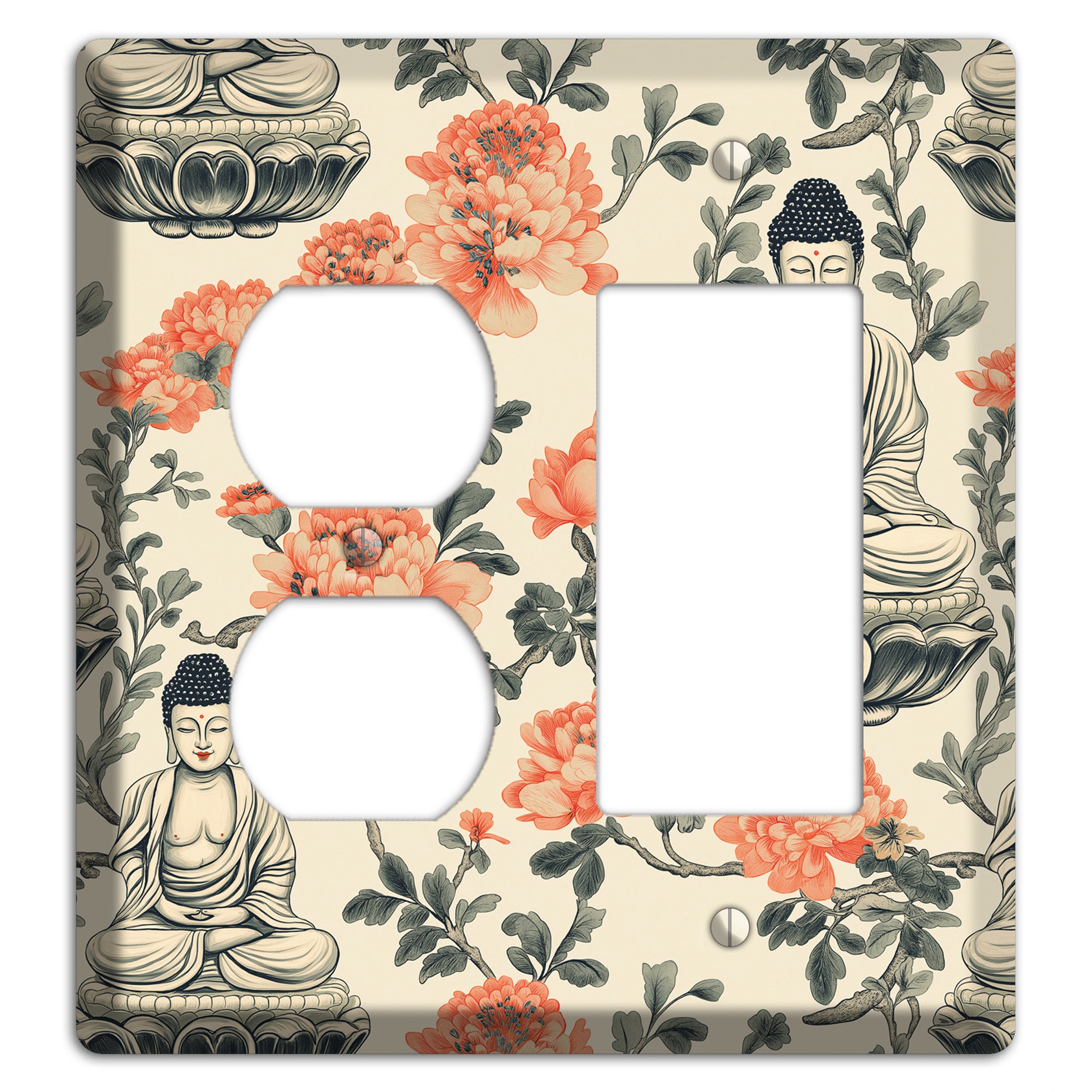 Lotus & Ember Duplex / Rocker Wallplate
