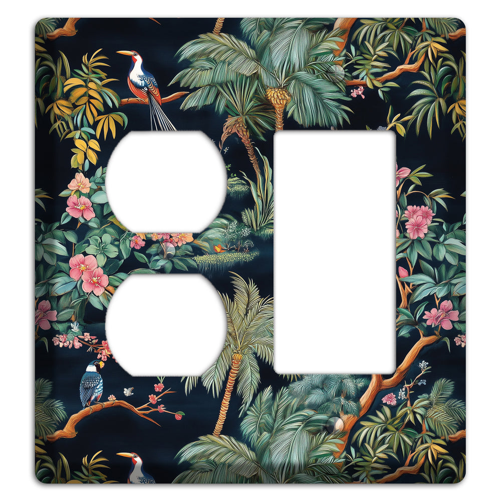 Jungle Nocturne Duplex / Rocker Wallplate