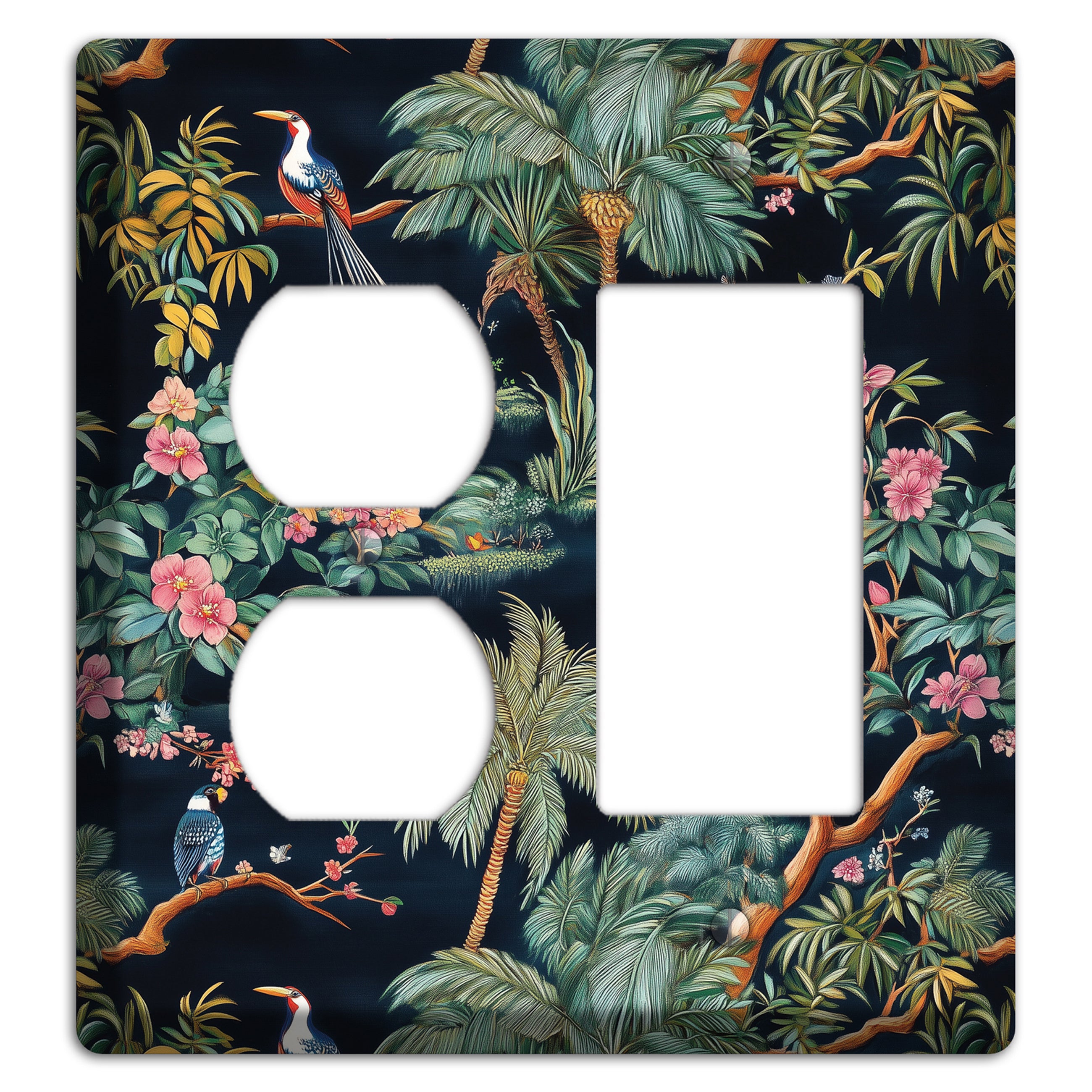 Jungle Nocturne Duplex / Rocker Wallplate