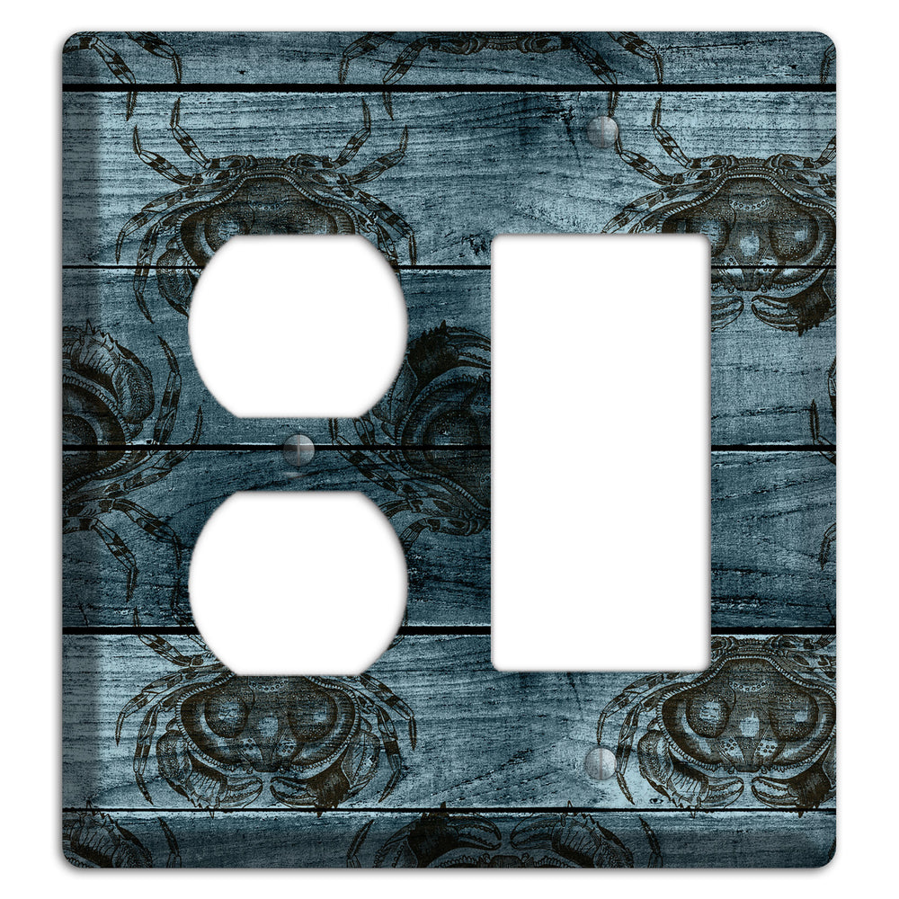 Crabby Waters Duplex / Rocker Wallplate