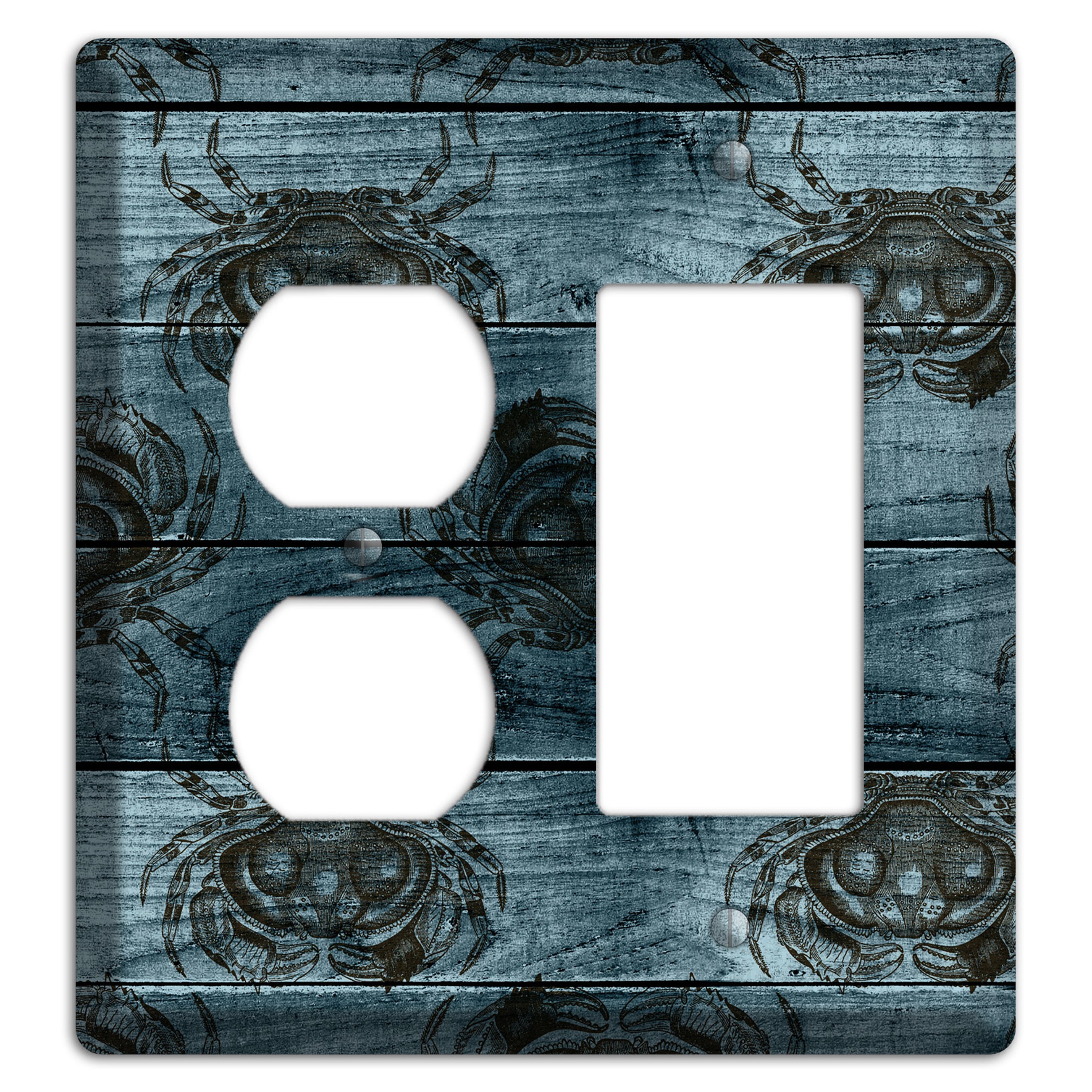 Crabby Waters Duplex / Rocker Wallplate