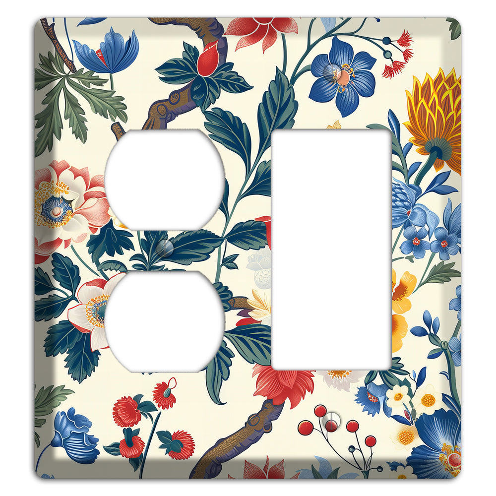 Cottage Garden Reverie Duplex / Rocker Wallplate