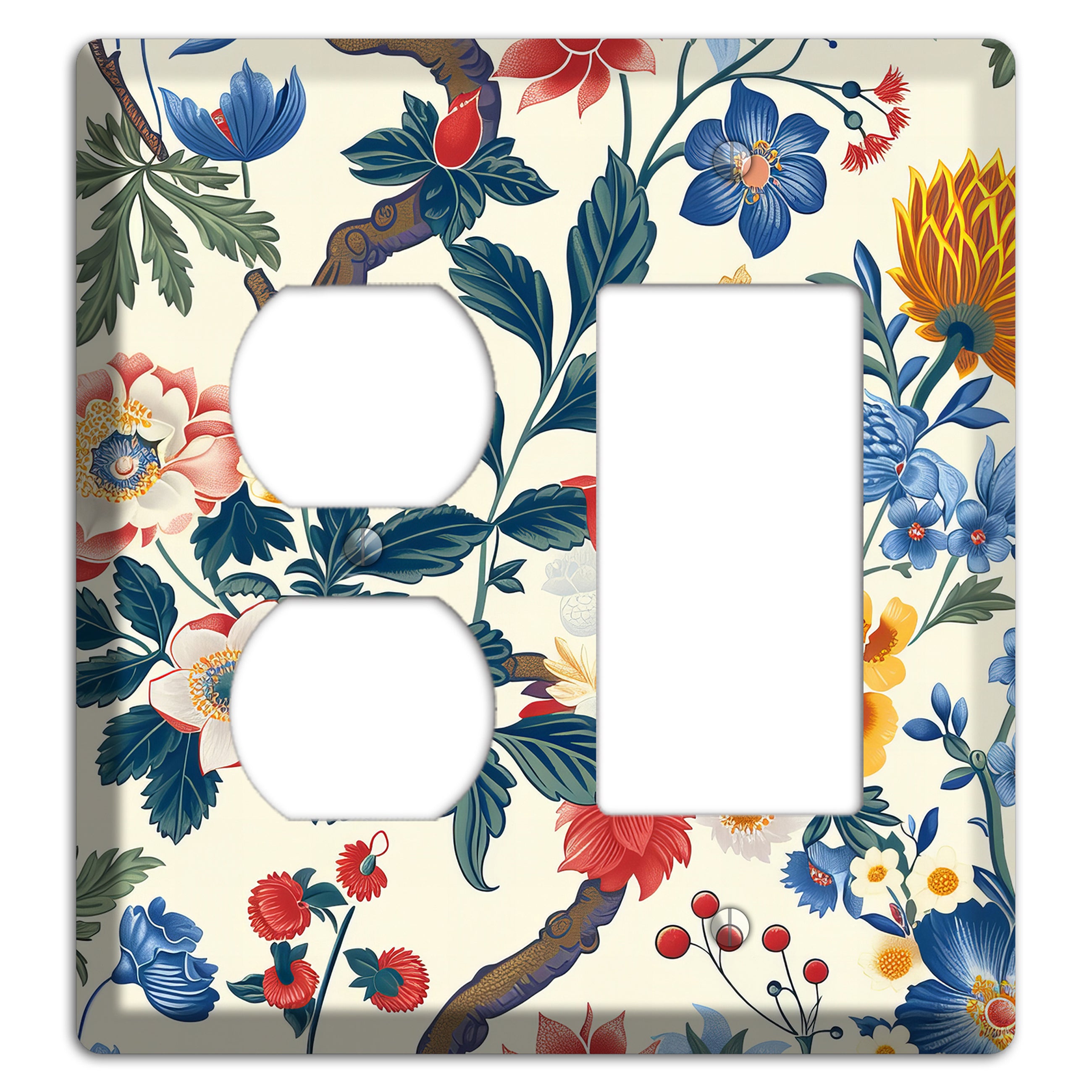 Cottage Garden Reverie Duplex / Rocker Wallplate