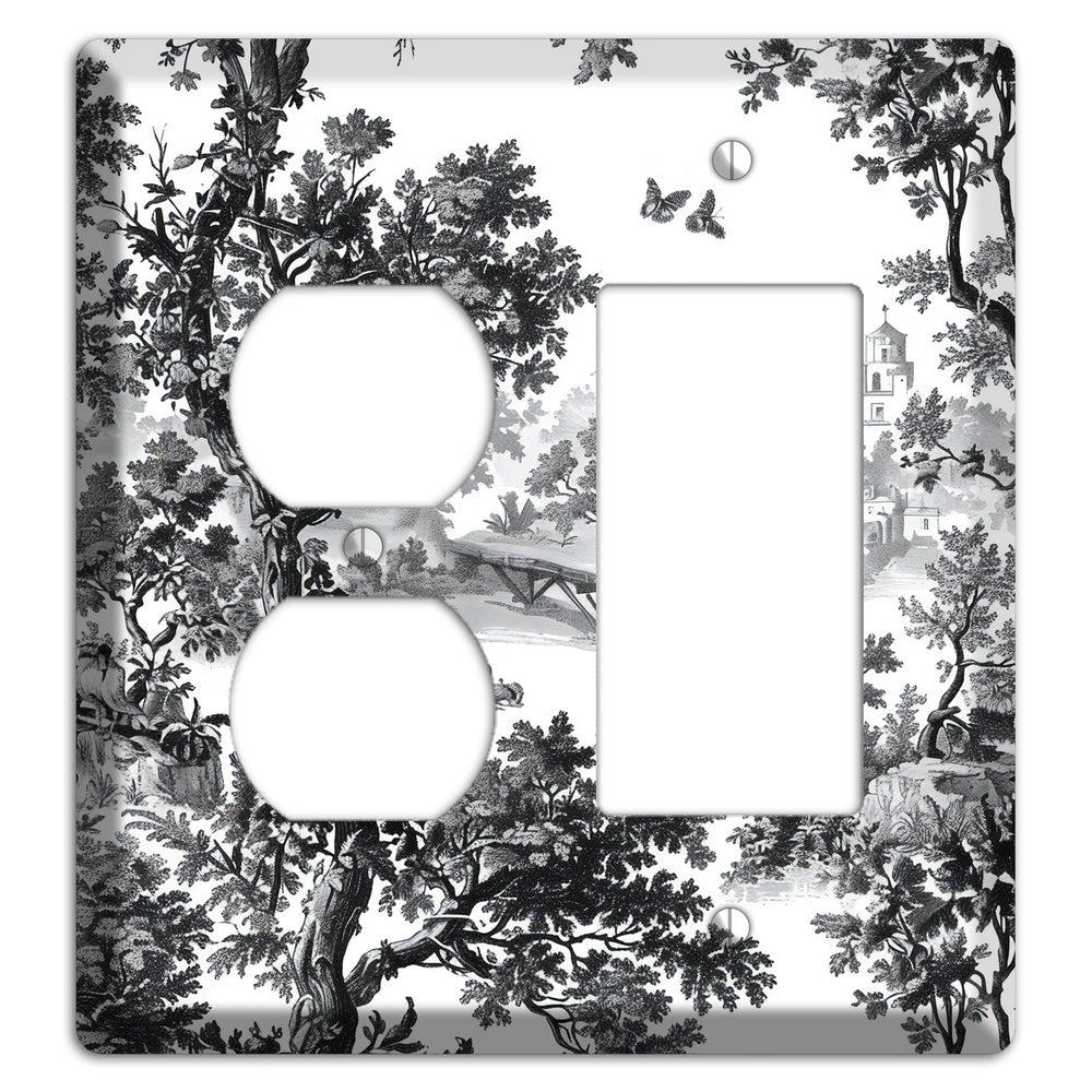 Woodland Chapel Mist Duplex / Rocker Wallplate