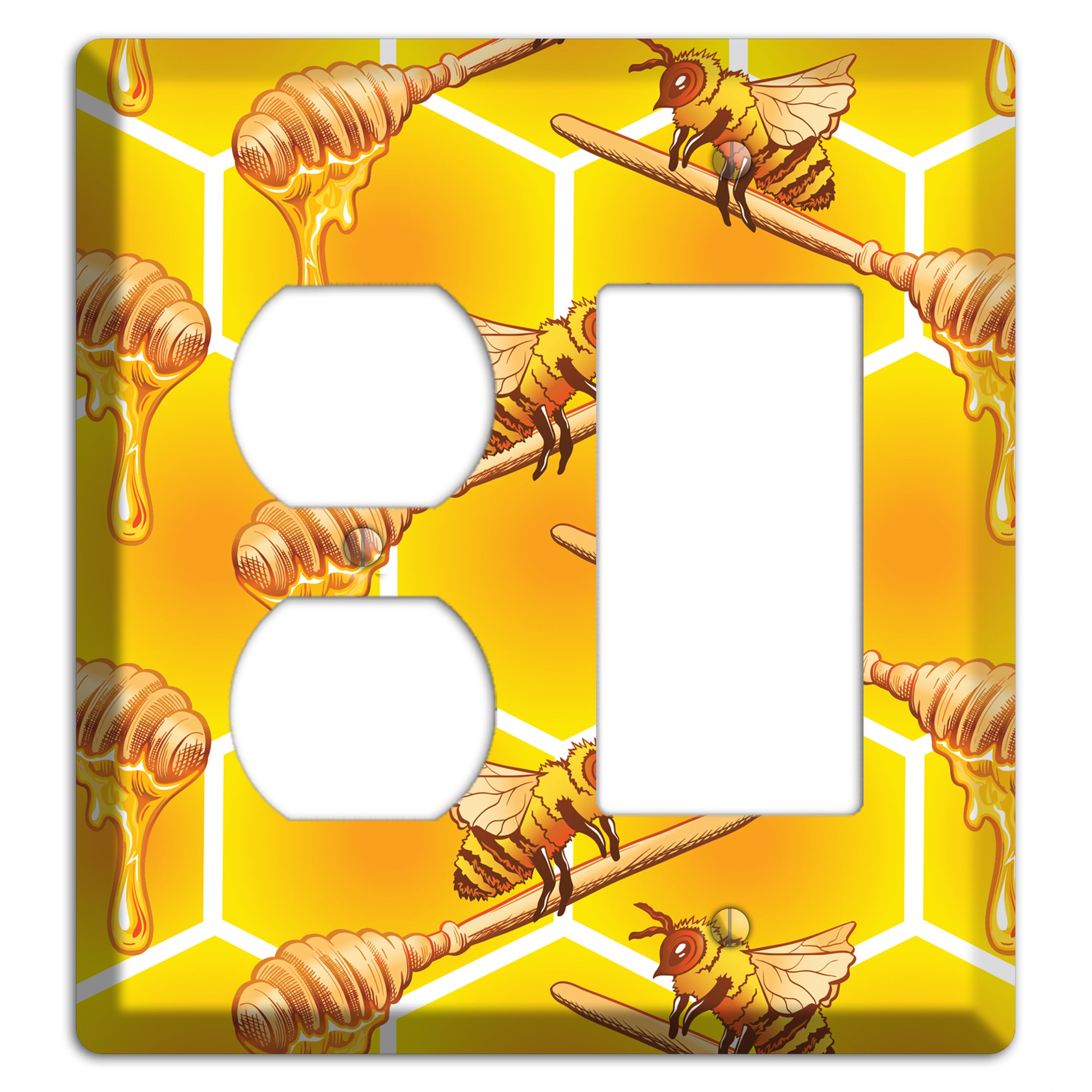 Golden Hive Ritual Duplex / Rocker Wallplate