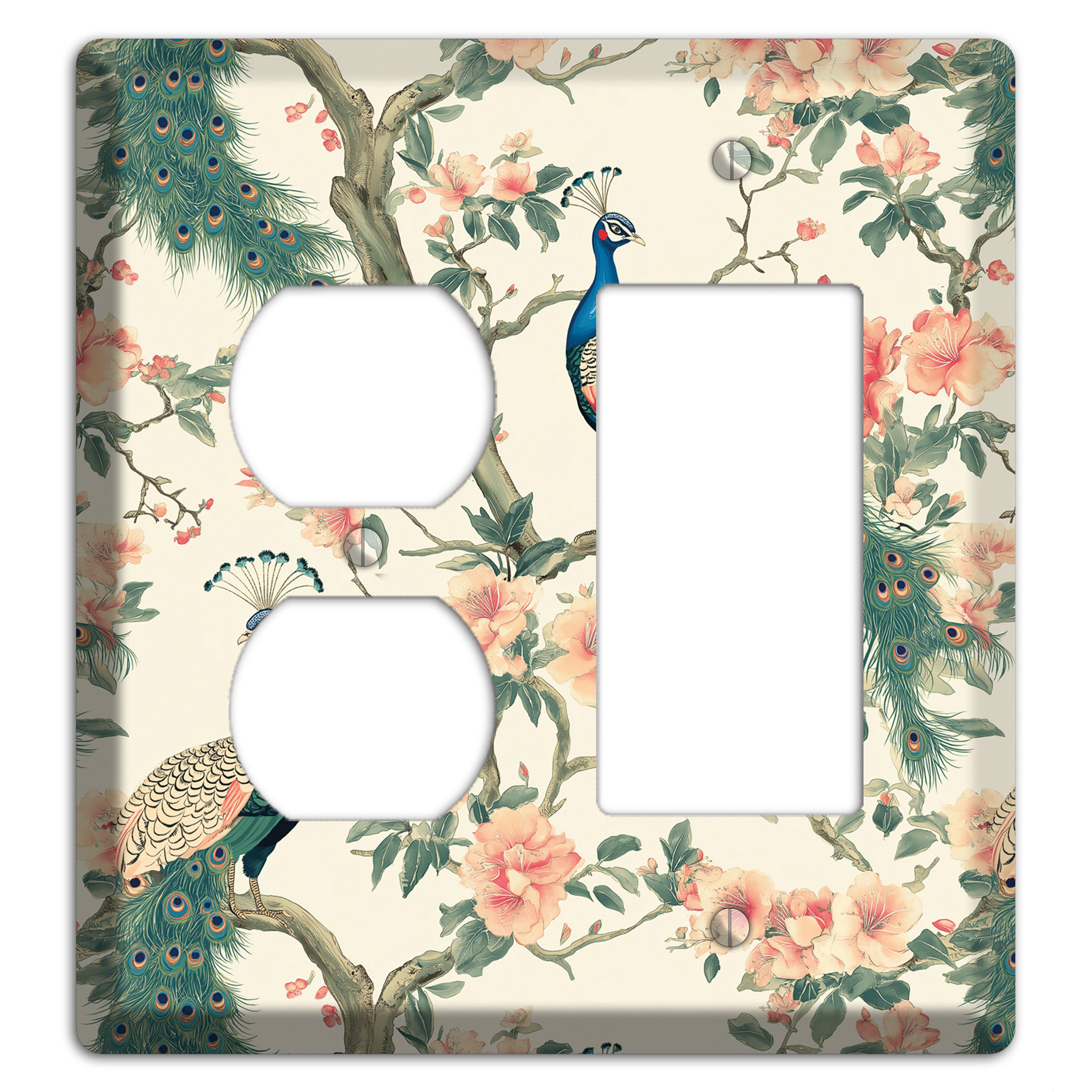 Imperial Plumage Garden Duplex / Rocker Wallplate
