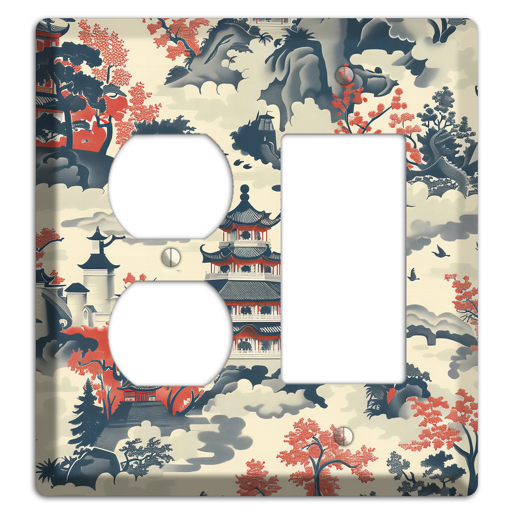 Ink & Ember Pagoda Duplex / Rocker Wallplate
