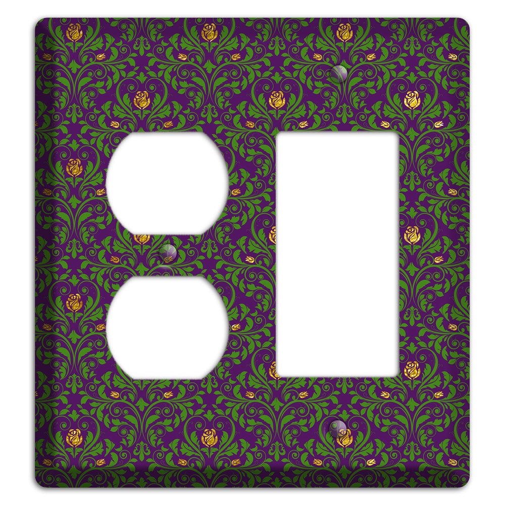 Jester‚Äôs Damask Duplex / Rocker Wallplate