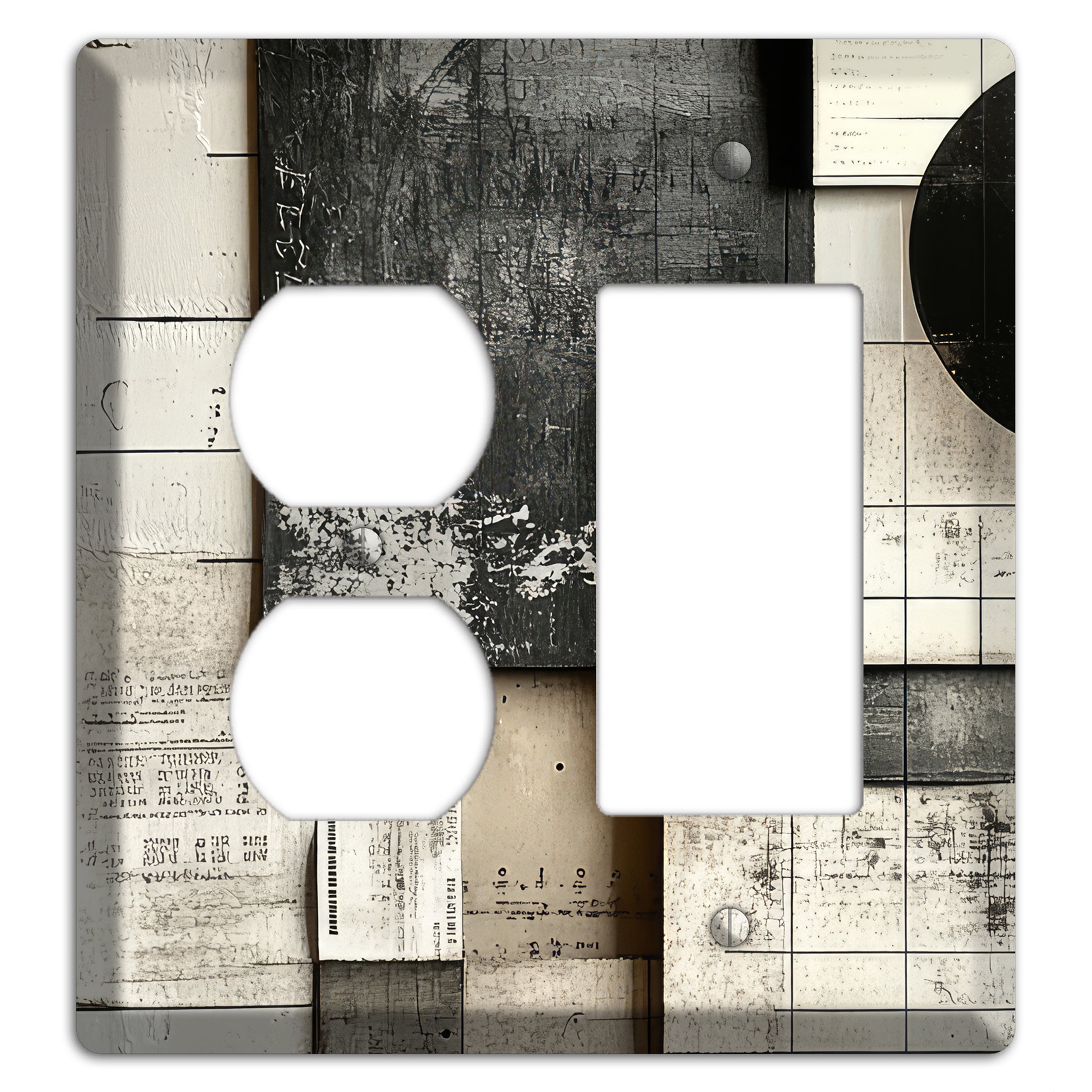 Lunar Grid Archive Duplex / Rocker Wallplate