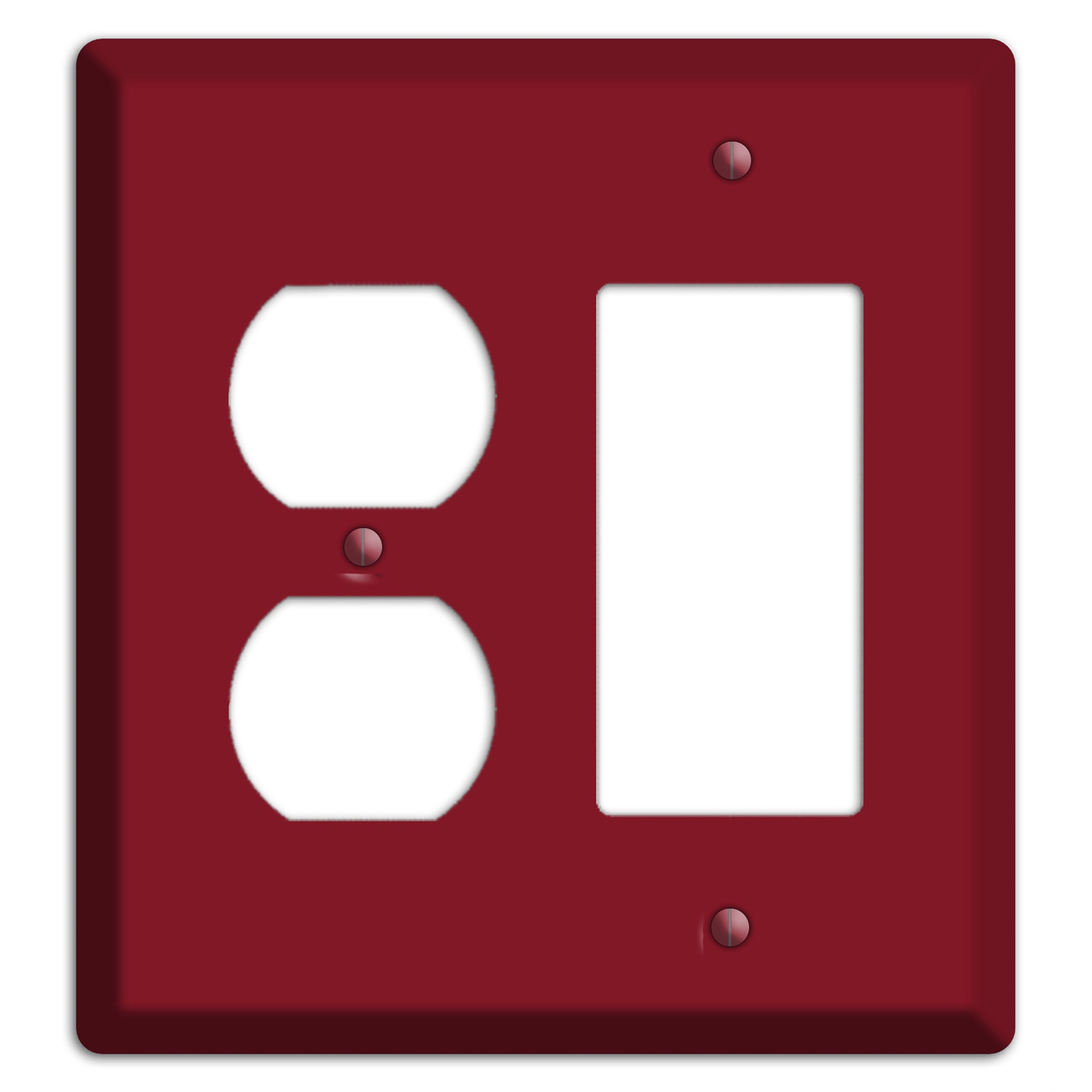 Baxter Burgundy Wine Duplex / Rocker Wallplate