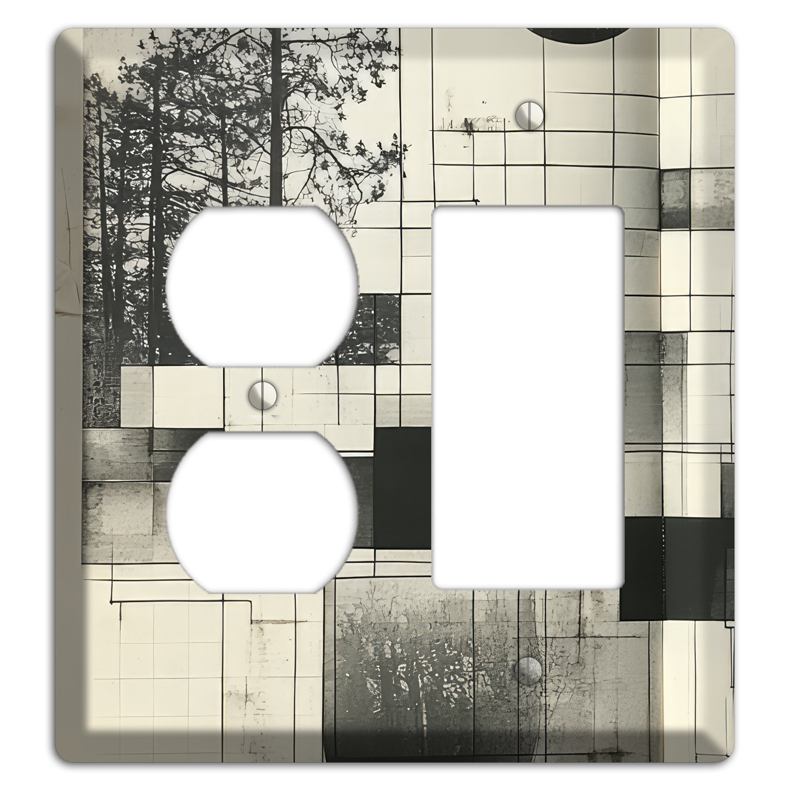 Cartographer's Dream Duplex / Rocker Wallplate