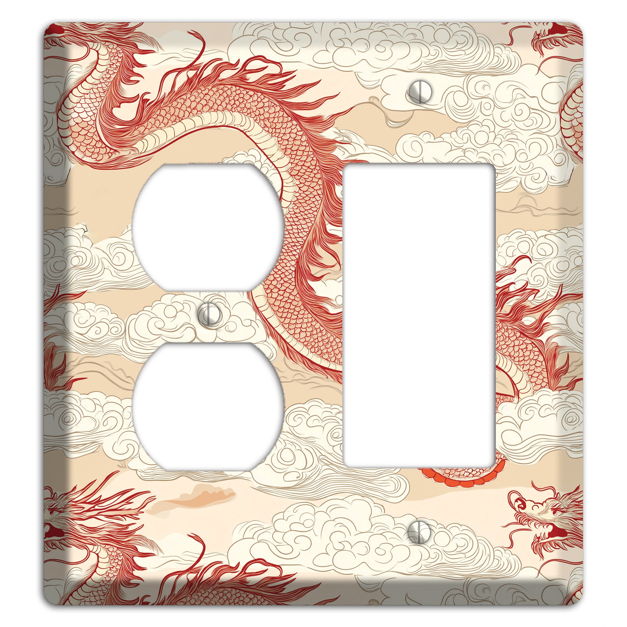 Celestial Dragon Dance Duplex / Rocker Wallplate