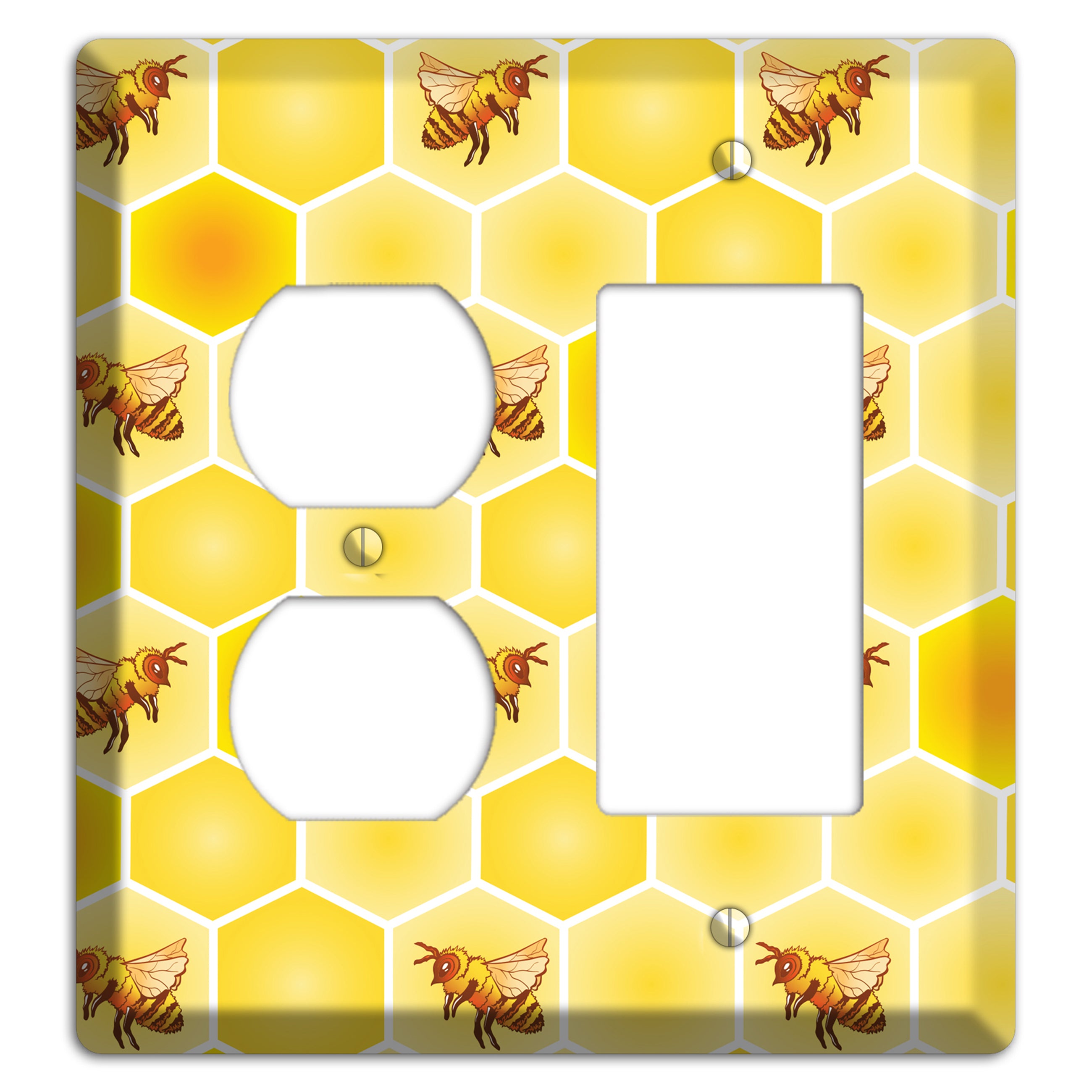 Honeycomb Colony Duplex / Rocker Wallplate