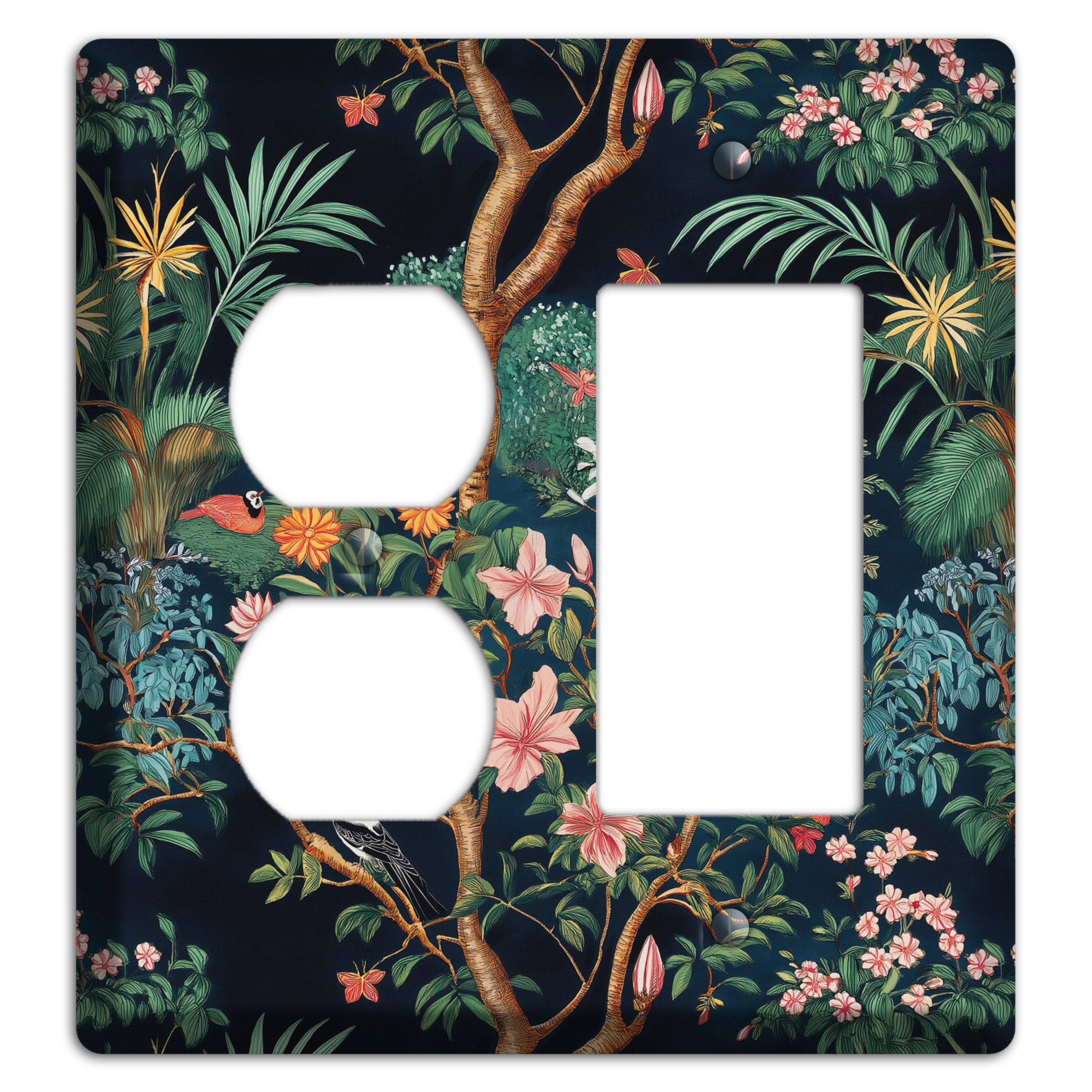 Jungle Nocturne Duplex / Rocker Wallplate